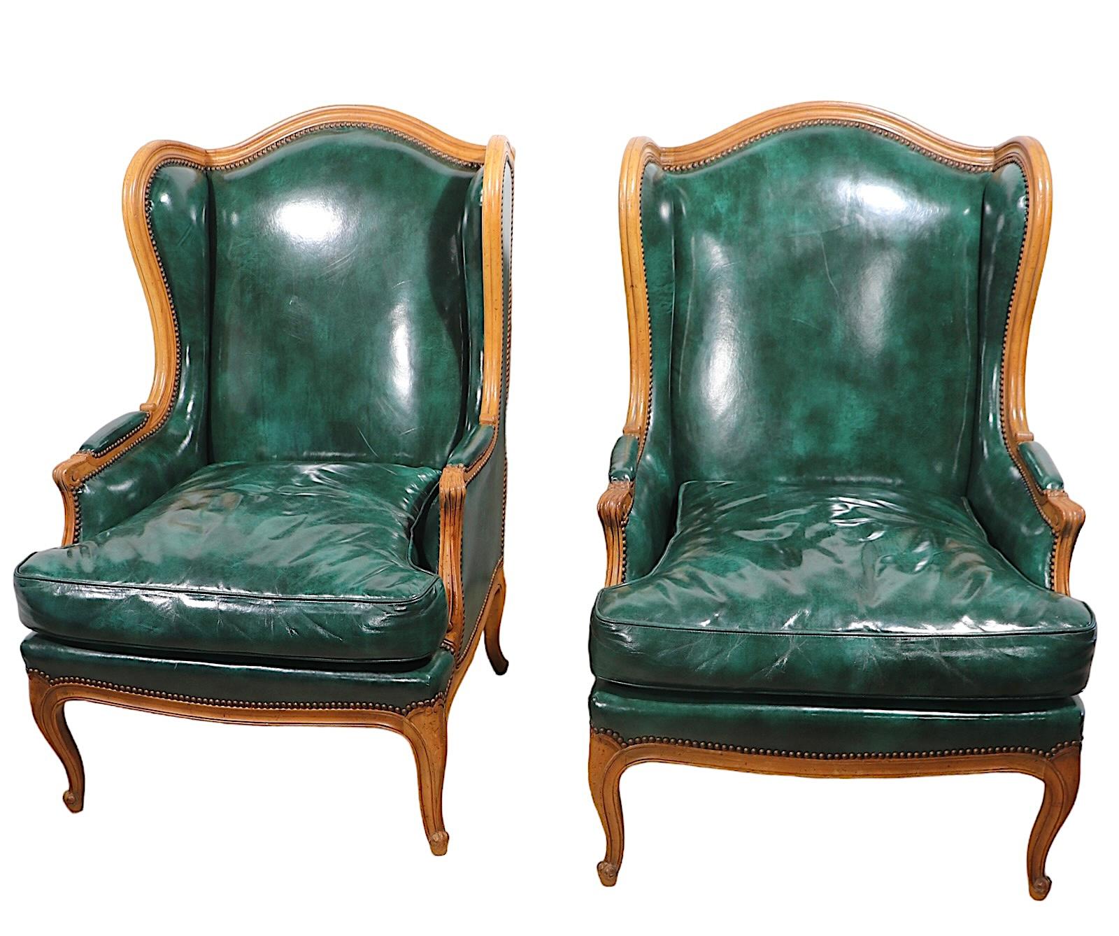 french provincial wingback chairs