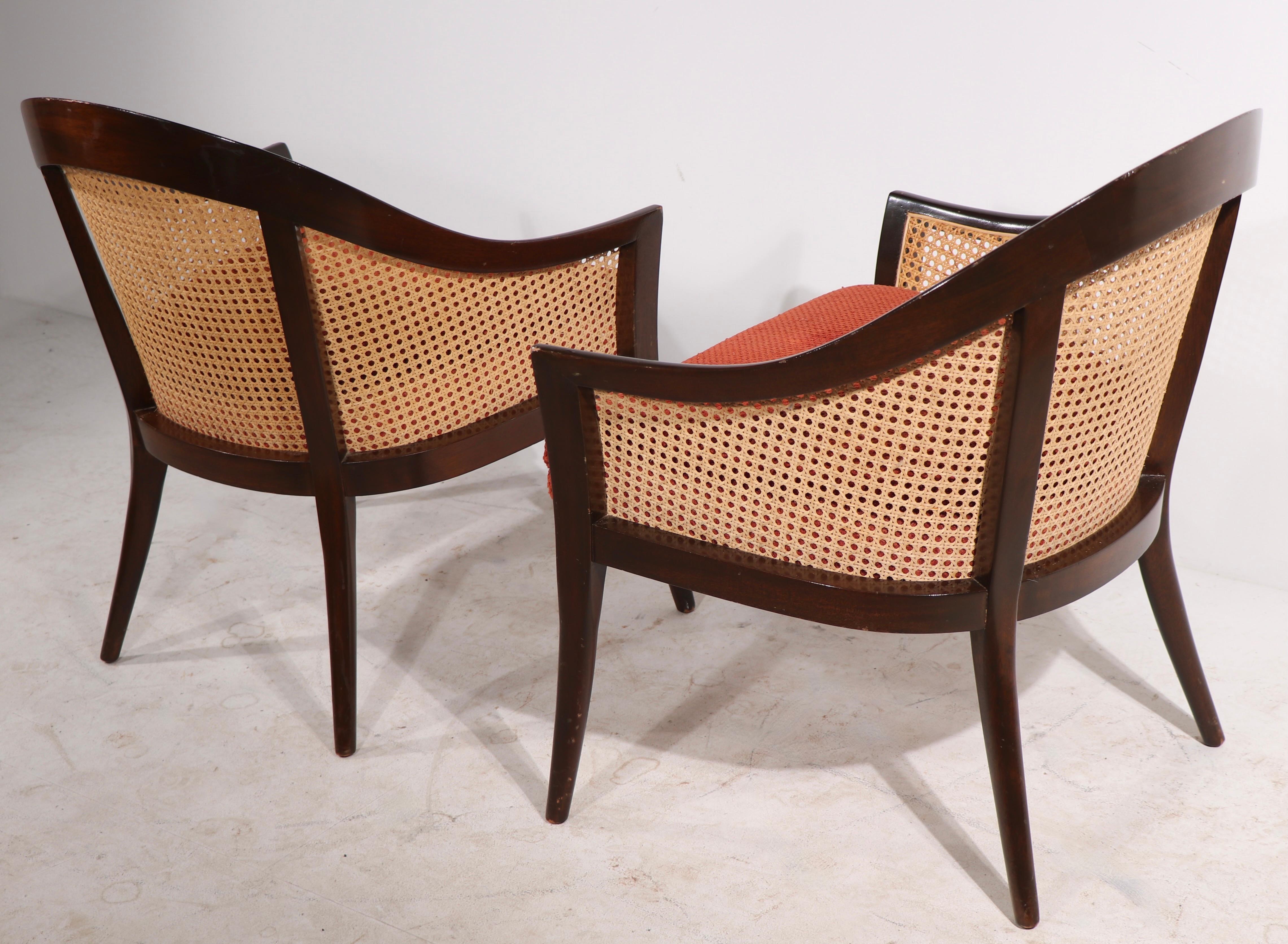 Pr. Lounge Chairs by Harvey Probber In Good Condition In New York, NY