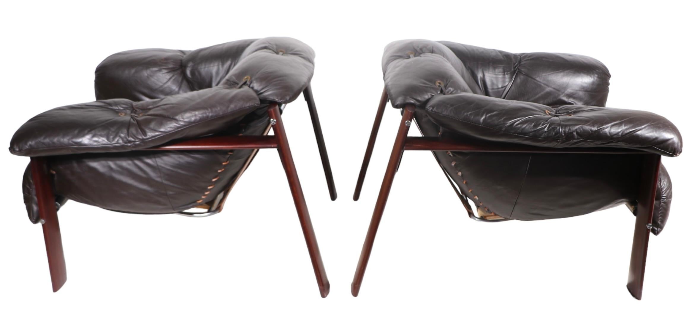 Pr. Lounge Chairs by Percival Lafer made in Brazil c. 1970’s For Sale 6
