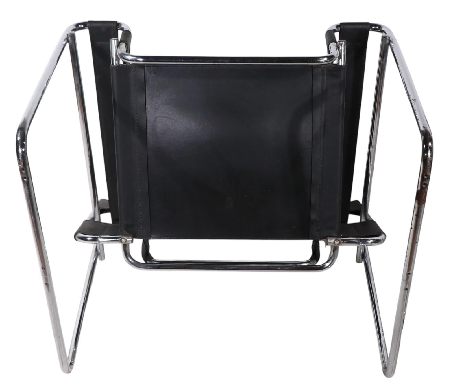 Pr. Sedie da salotto Marcel Breuer Wassily Made in Italy anni '70 circa in vendita 4