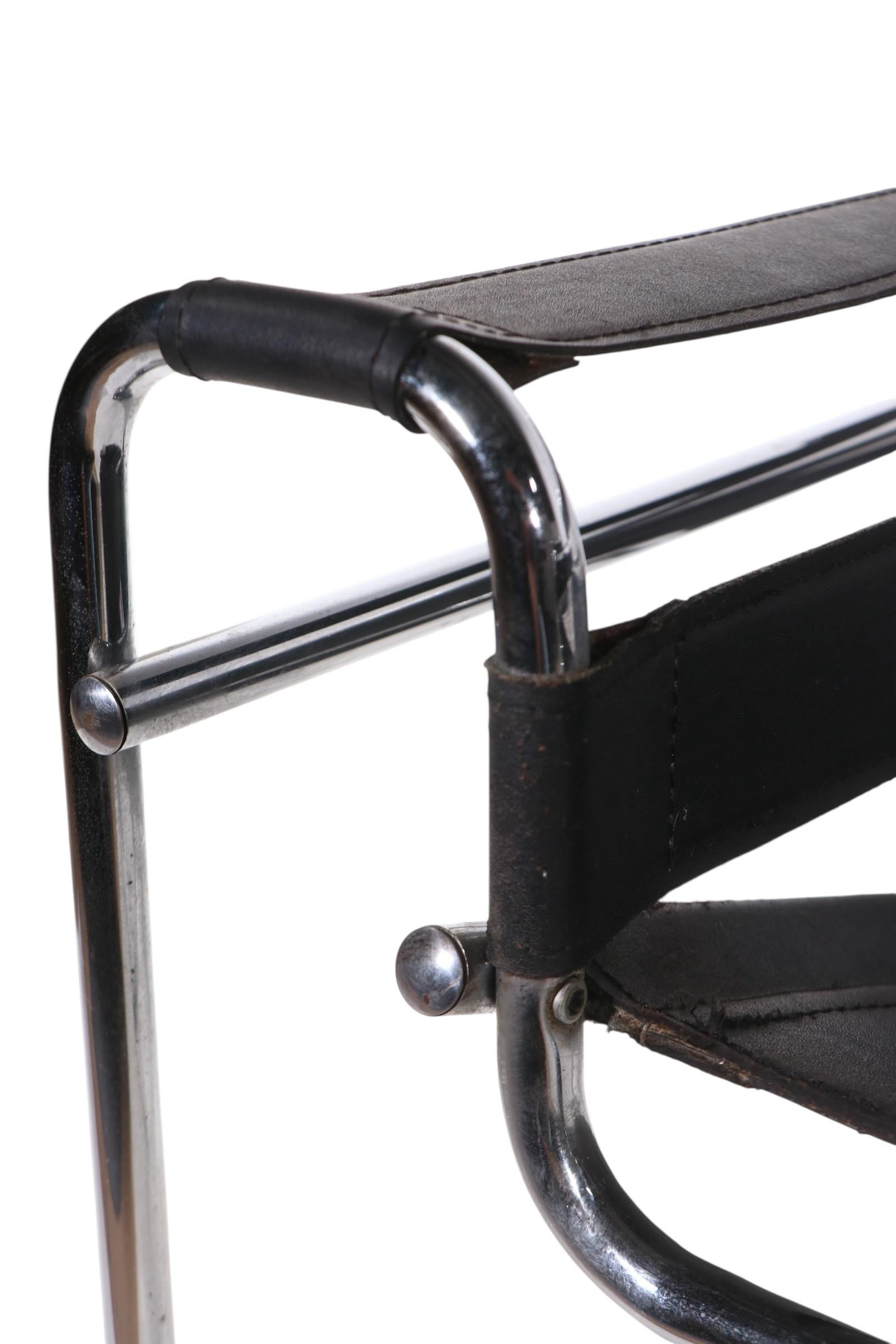 Pr. Sedie da salotto Marcel Breuer Wassily Made in Italy anni '70 circa in vendita 9