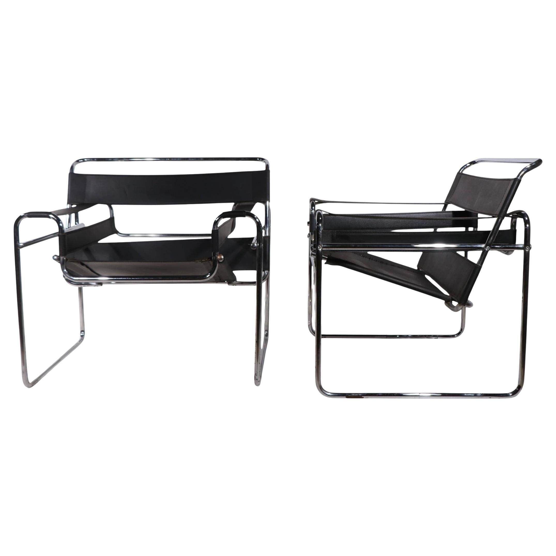 Pr. Sedie da salotto Marcel Breuer Wassily Made in Italy anni '70 circa in vendita