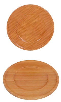 Pr.  Mid Century Aeroplan Wood Plates att. to Tapio Wirkkala c. 1950's