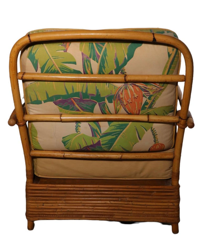 Pr. Mid Century Bamboo Lounge Chairs by Ficks Reed at 1stDibs
