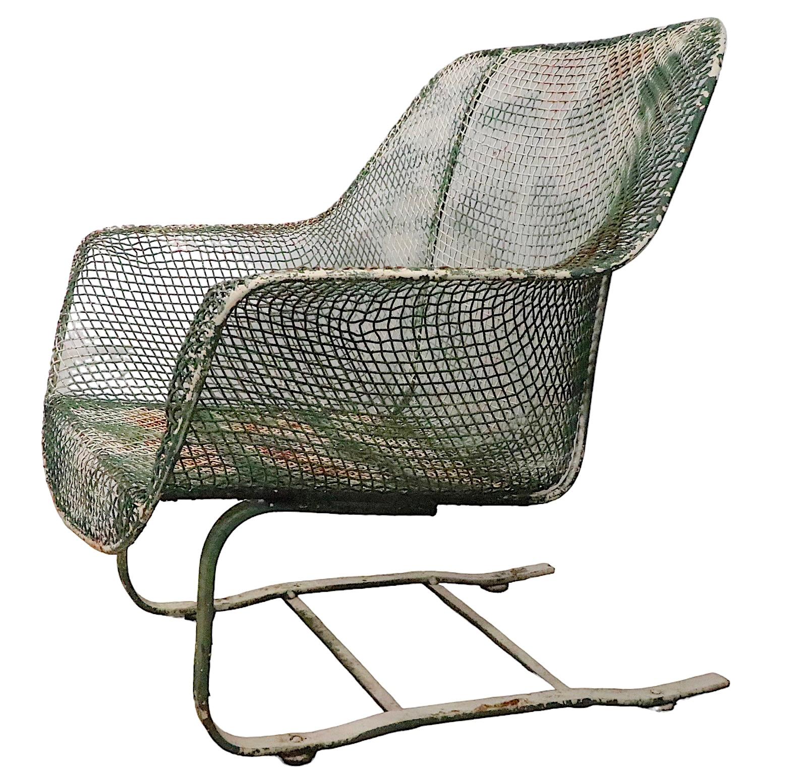 Pr. Mid Century  Cantilevered Sculptura Lounge Chairs by Woodard  For Sale 7