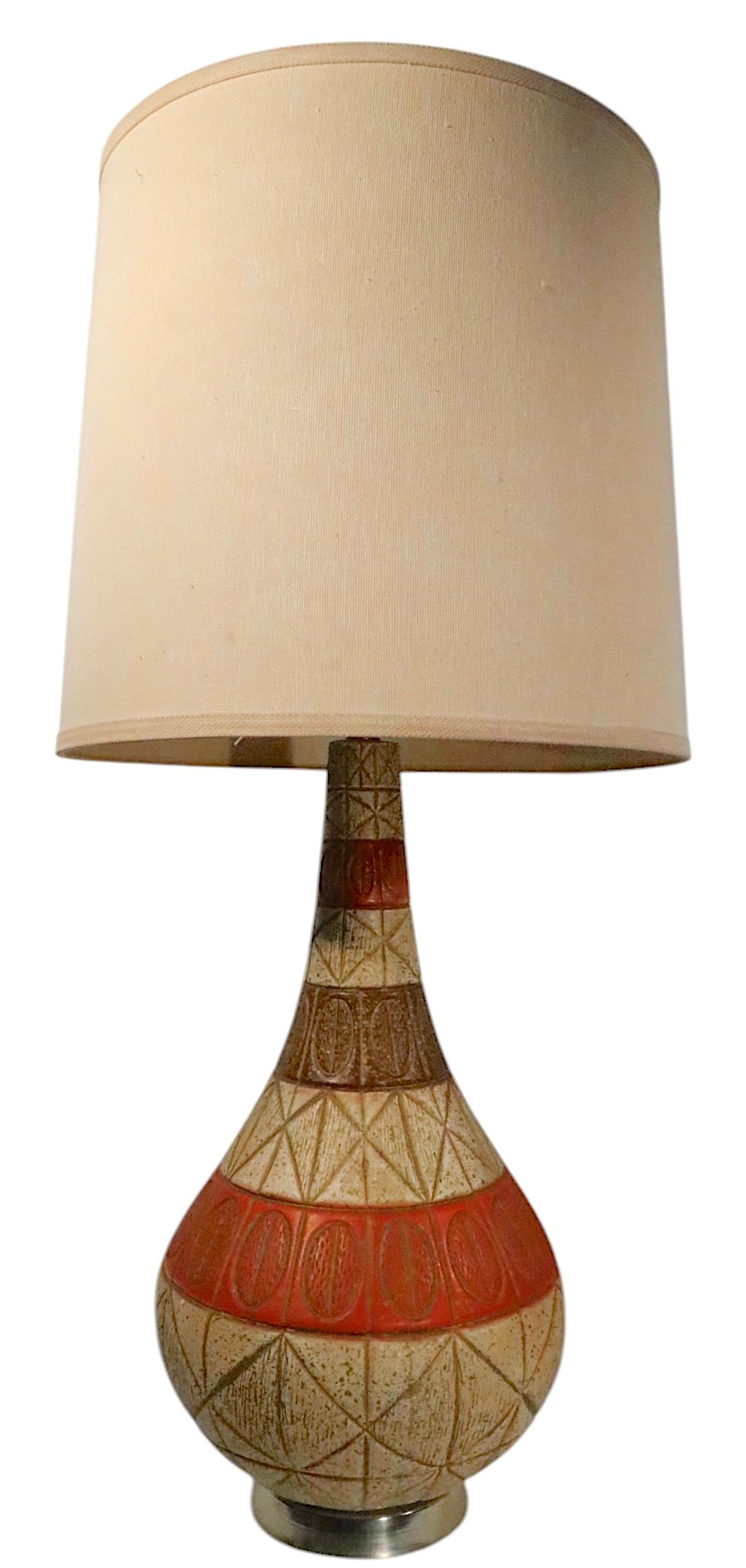 Pr. Lampes de table en céramique du milieu du siècle en vente 9