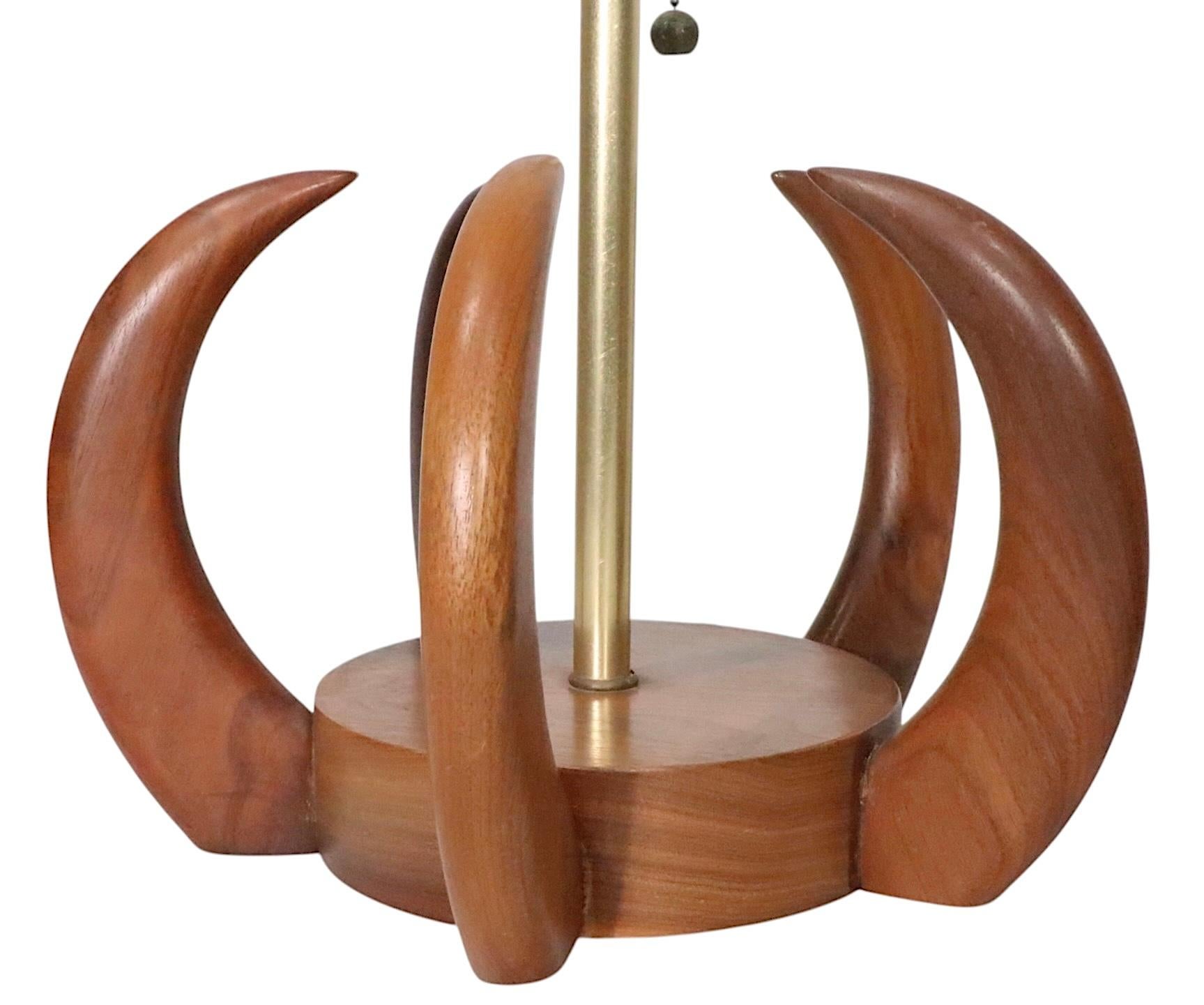 Pr. Mid Century Claw Form Table Lamps after Modeline Pearsall c. 1950/60's en venta 6