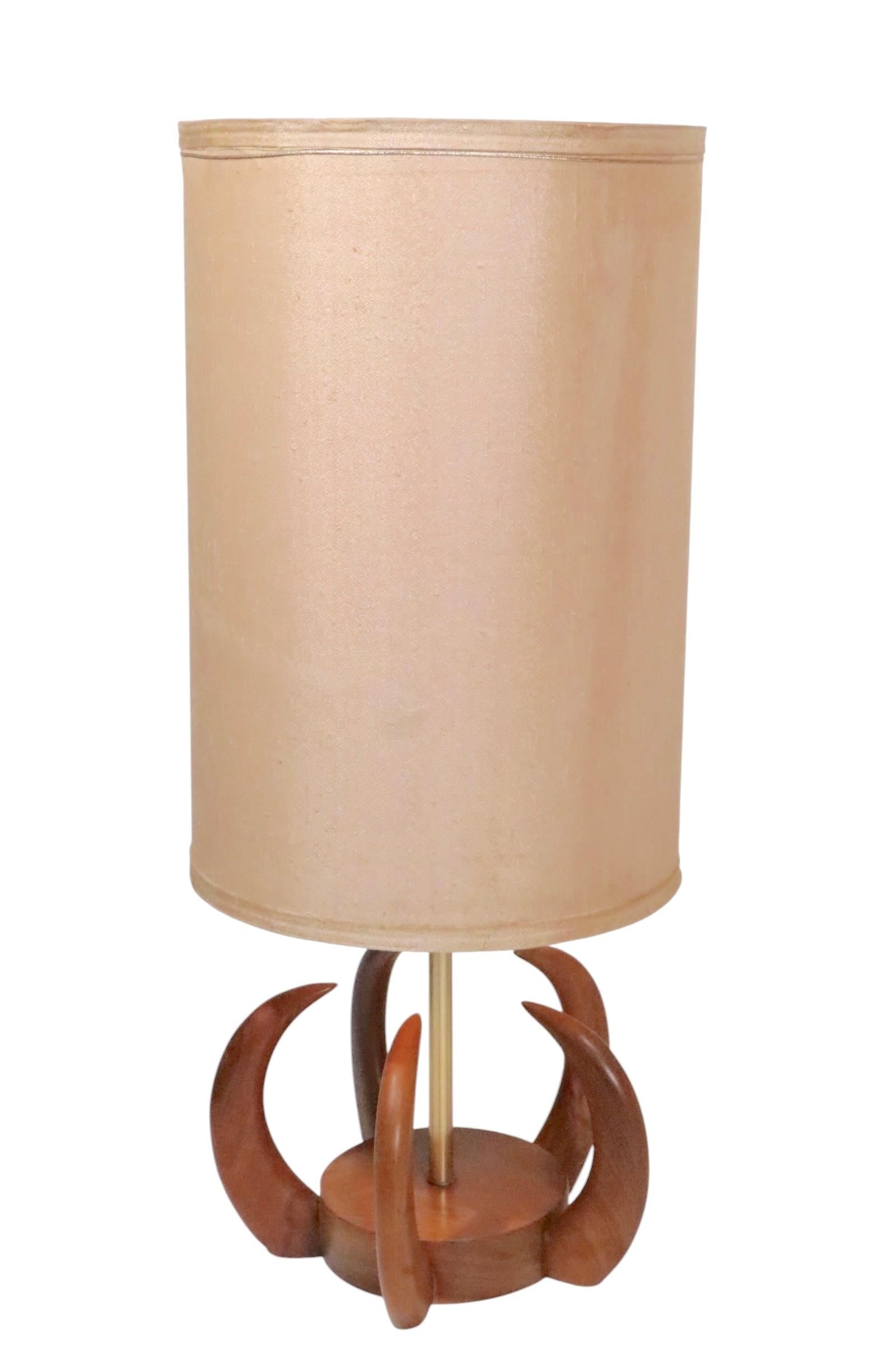 Pr. Mid Century Claw Form Table Lamps after Modeline Pearsall c. 1950/60's en venta 12
