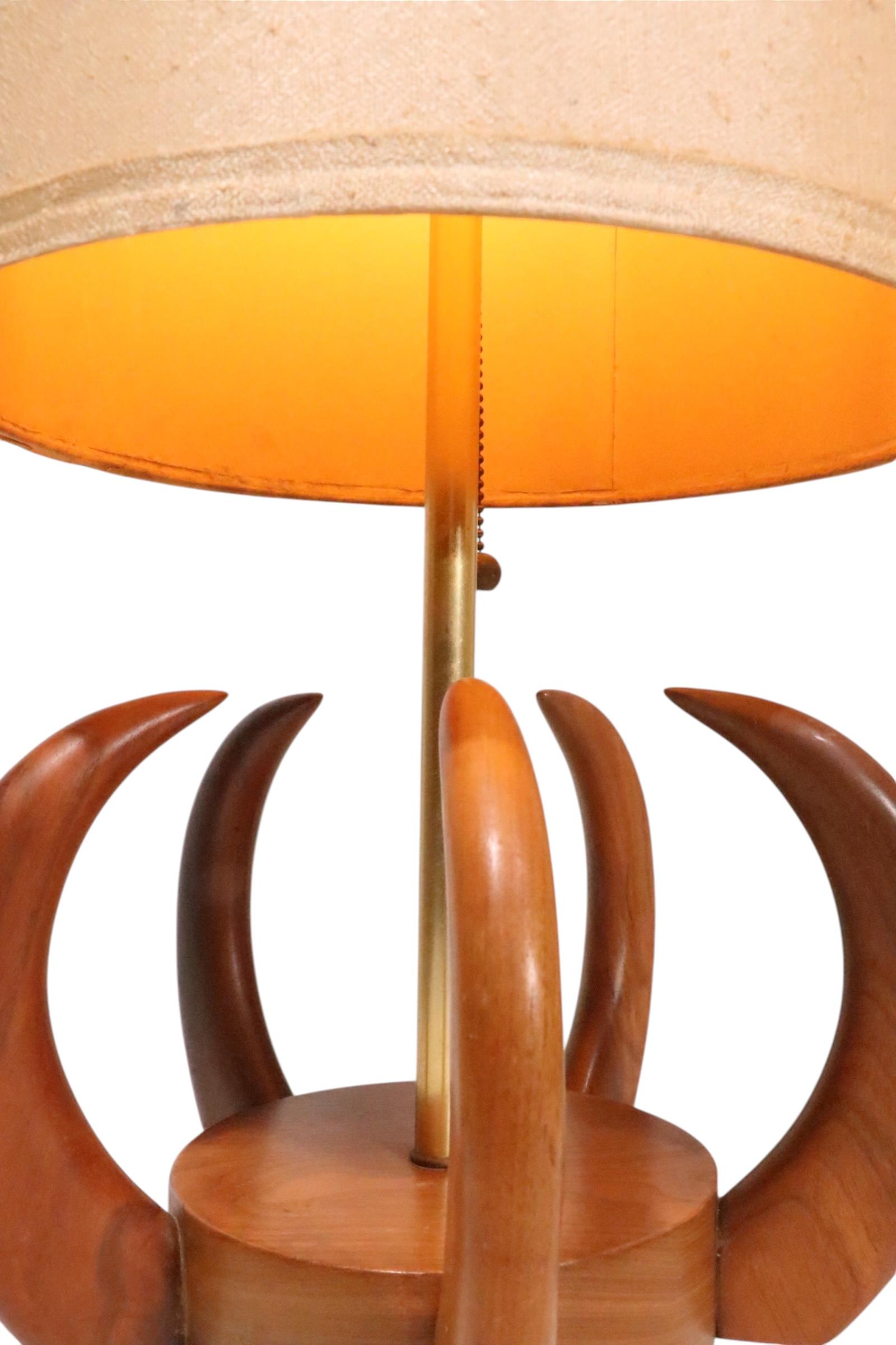 Pr. Mid Century Claw Form Table Lamps after Modeline Pearsall c. 1950/60's en venta 13