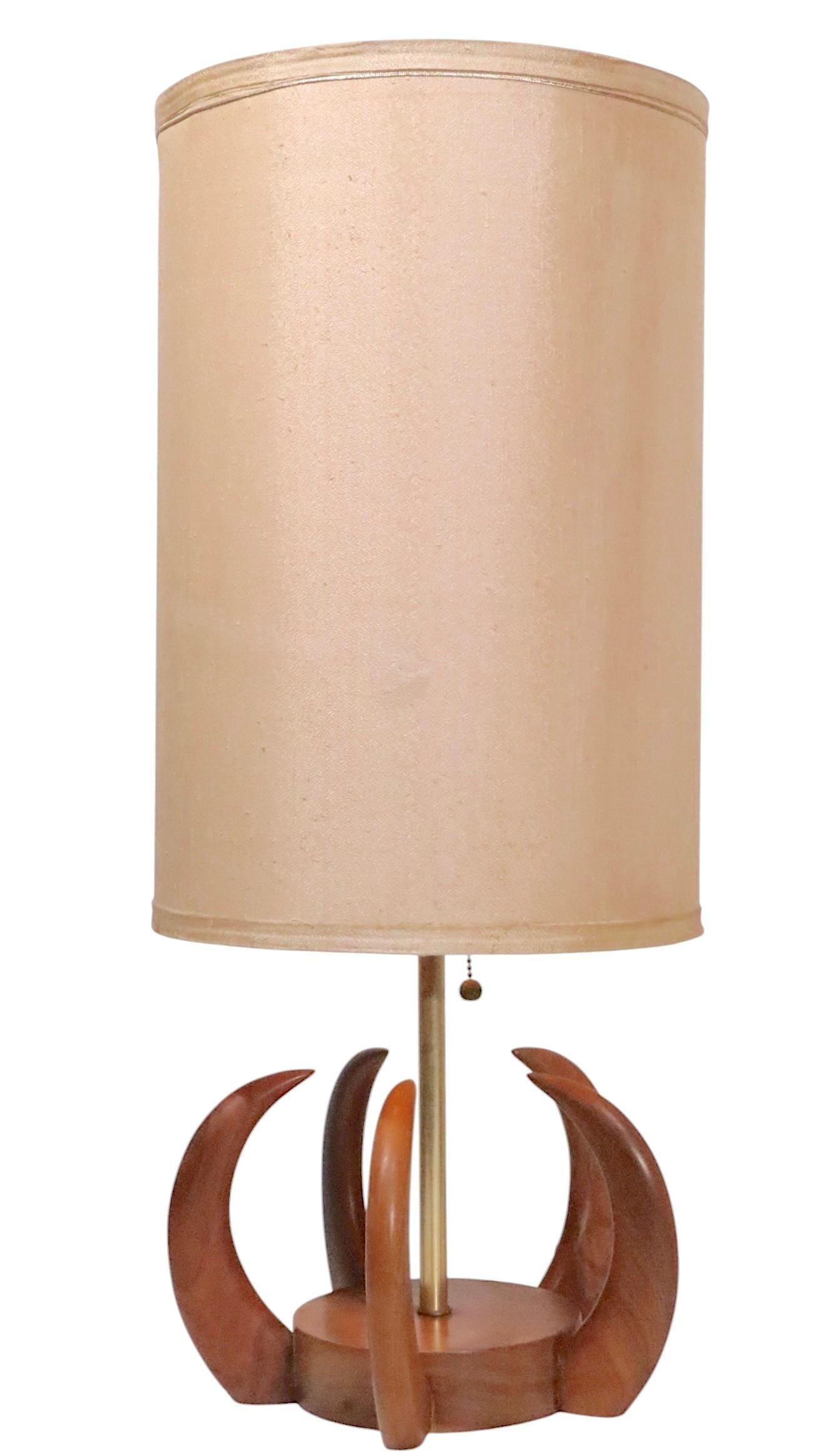 Pr. Mid Century Claw Form Table Lamps after Modeline Pearsall c. 1950/60's en venta 2