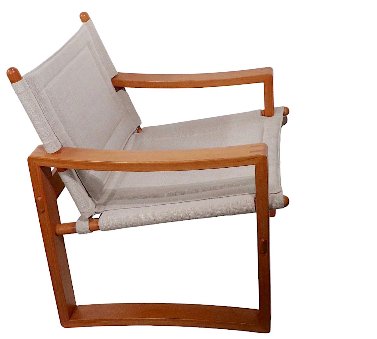 Pr. Mid Century Danish Modern Arm Lounge Chairs by Borge Jensen c. 1960's 8