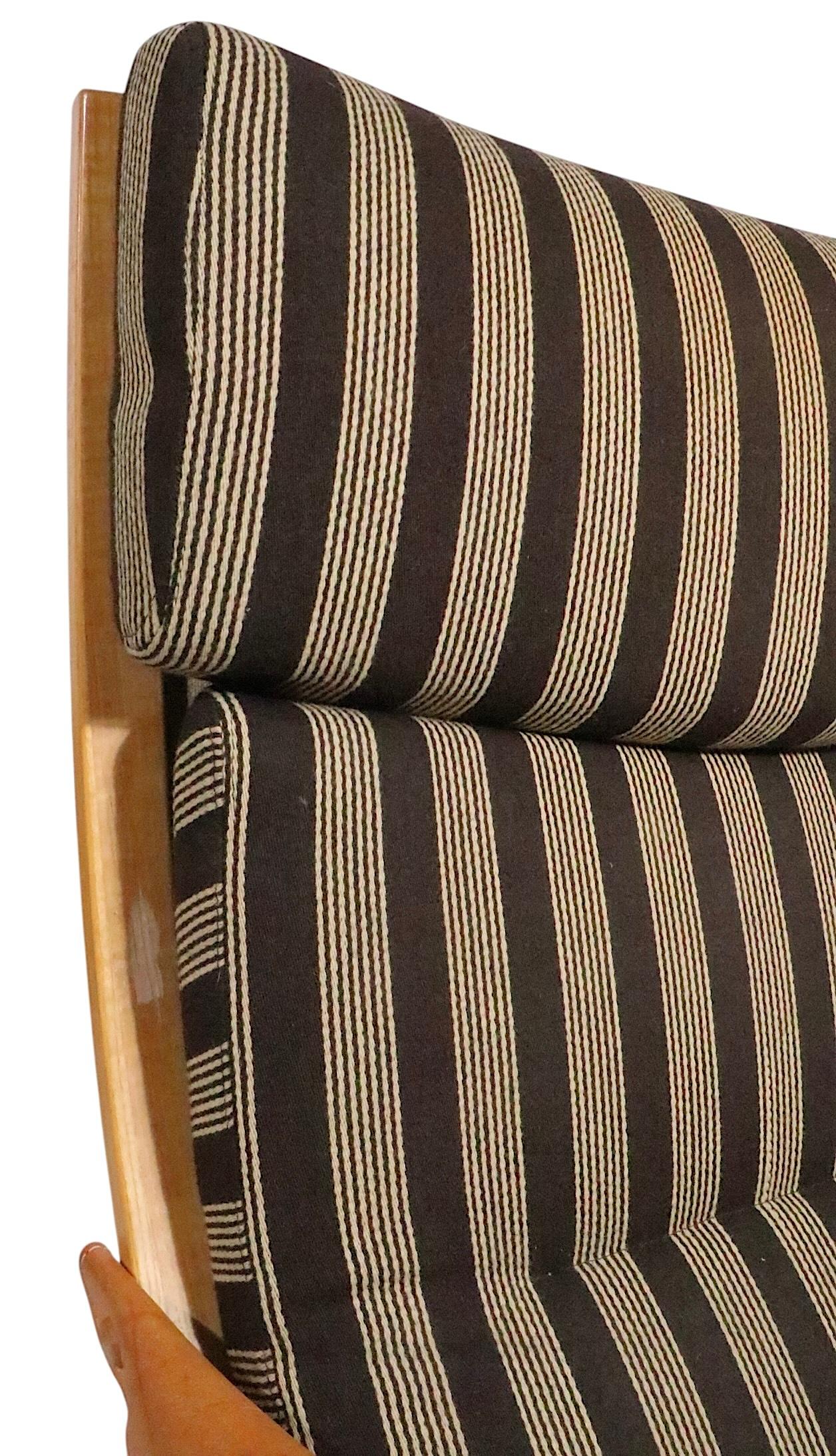 Pr. Mid Century Danish Modern Clipper Lounge Chairs by Soren Nissen & Ebbe Gehl For Sale 7