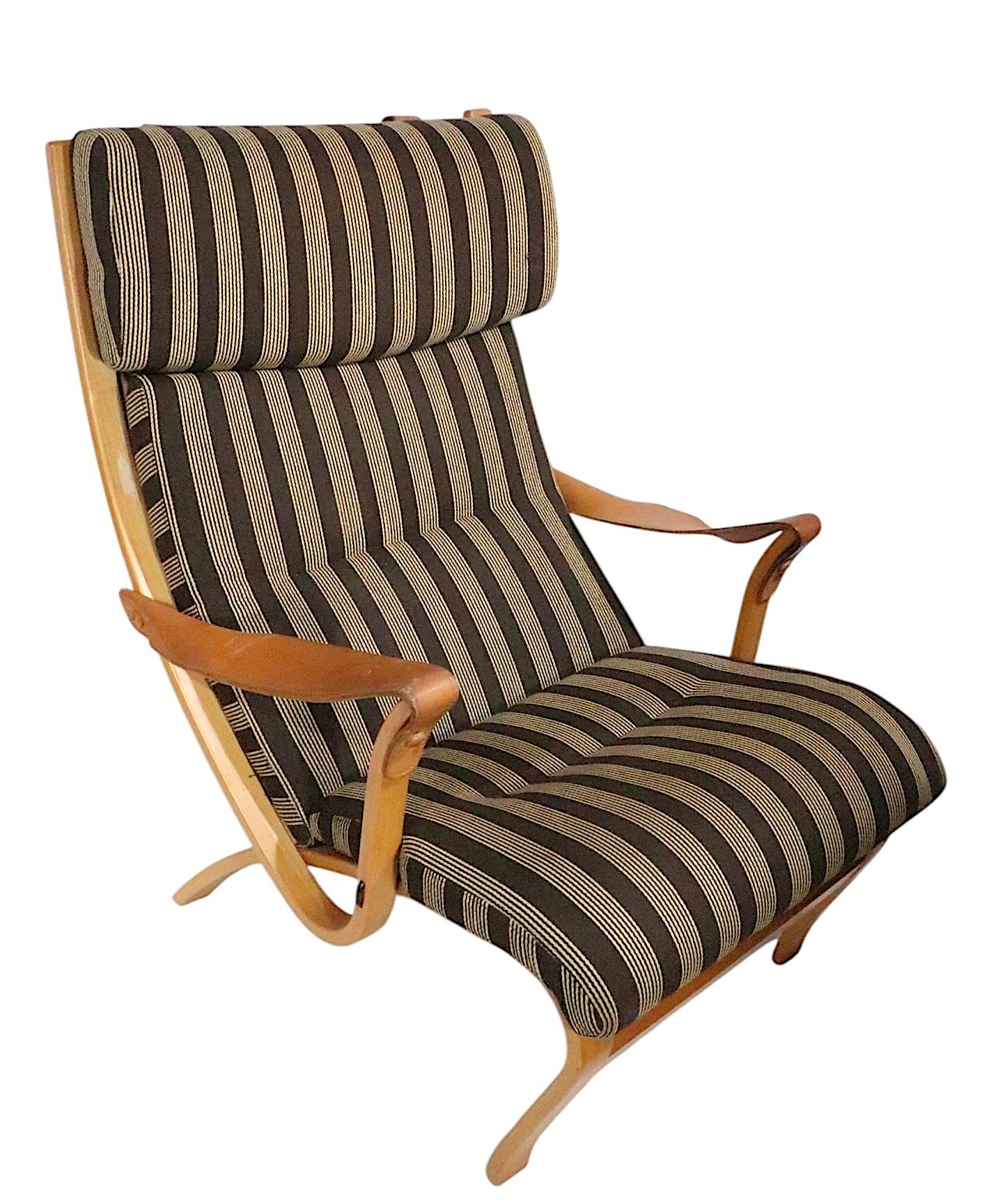 Pr. Mid Century Danish Modern Clipper Lounge Chairs by Soren Nissen & Ebbe Gehl For Sale 8