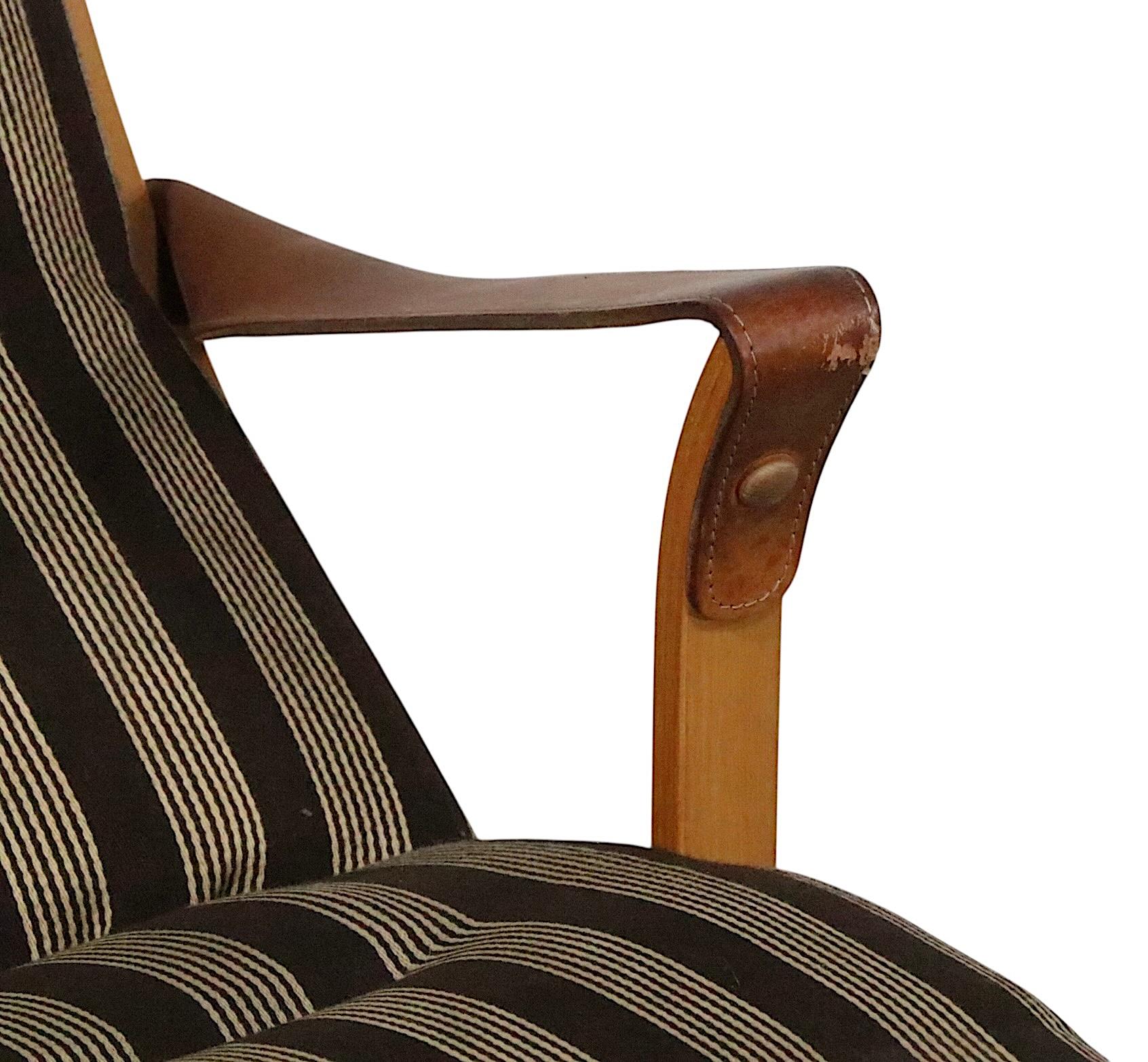 Pr. Mid Century Danish Modern Clipper Lounge Chairs by Soren Nissen & Ebbe Gehl For Sale 9