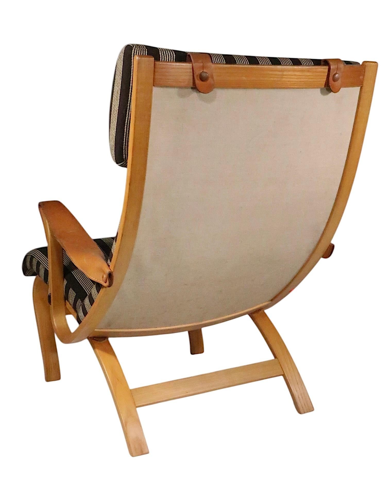 Pr. Mid Century Danish Modern Clipper Lounge Chairs by Soren Nissen & Ebbe Gehl For Sale 11