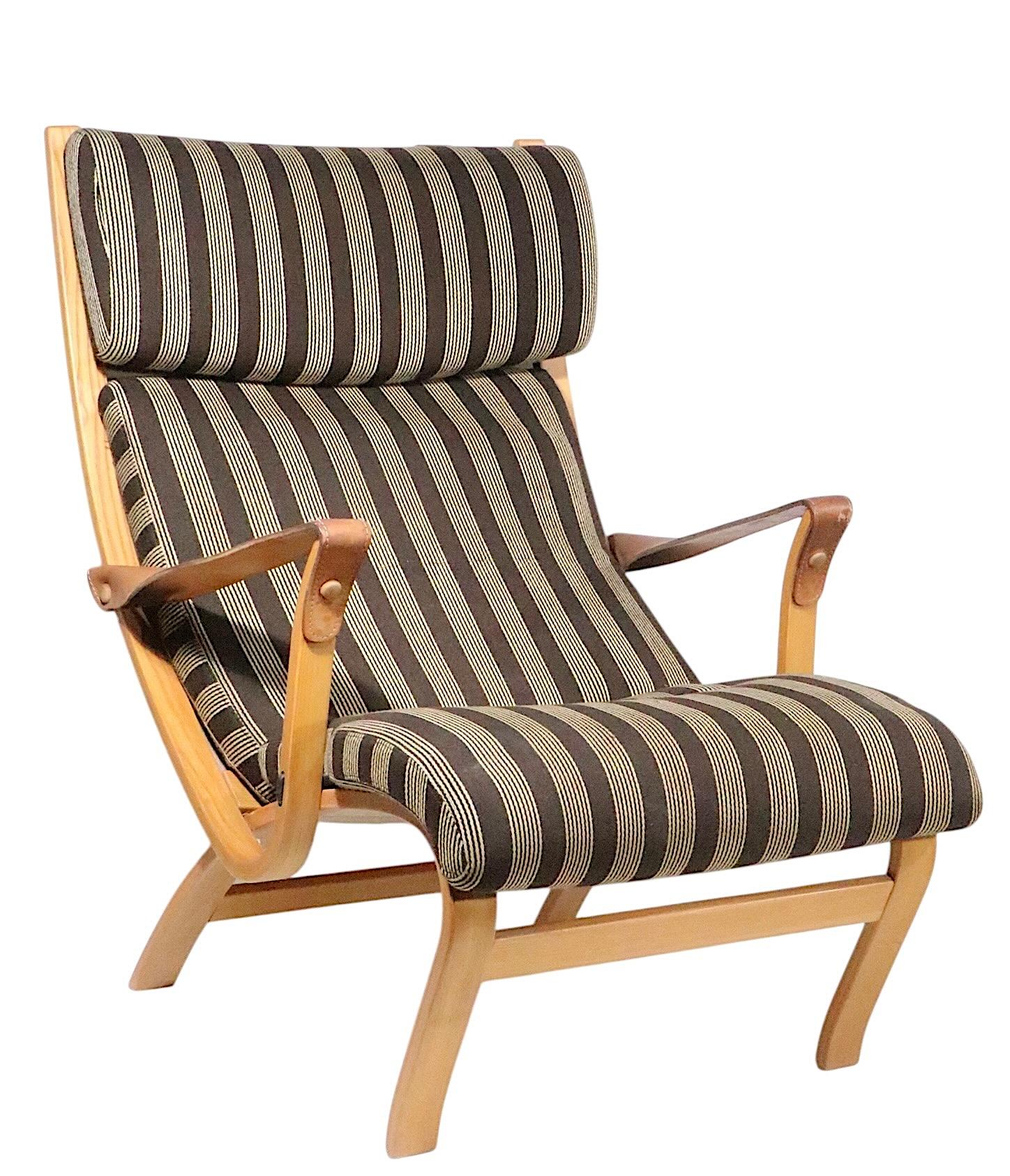 Pr. Mid Century Danish Modern Clipper Lounge Chairs by Soren Nissen & Ebbe Gehl For Sale 12