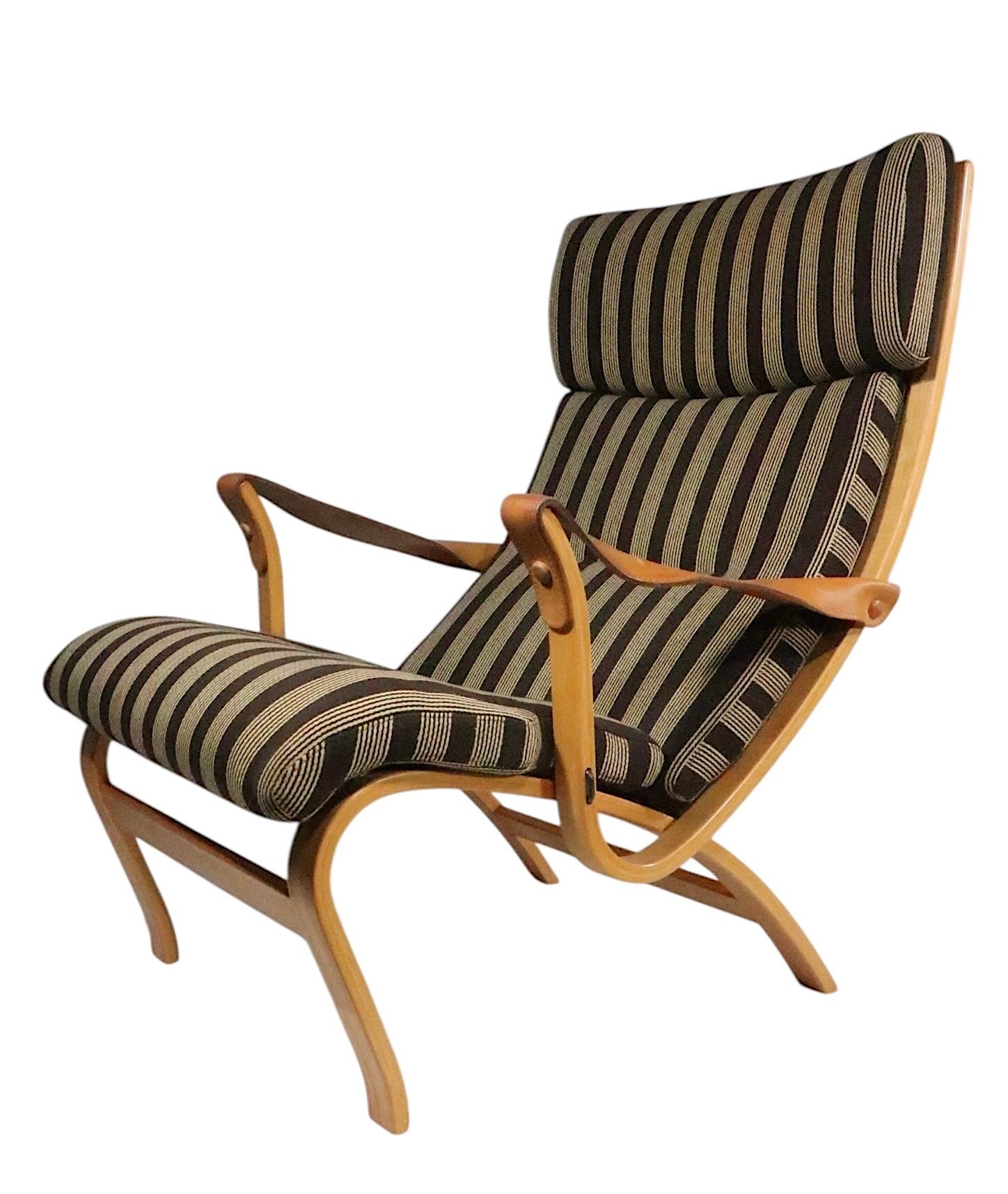 Pr. Mid Century Danish Modern Clipper Lounge Chairs by Soren Nissen & Ebbe Gehl For Sale 13
