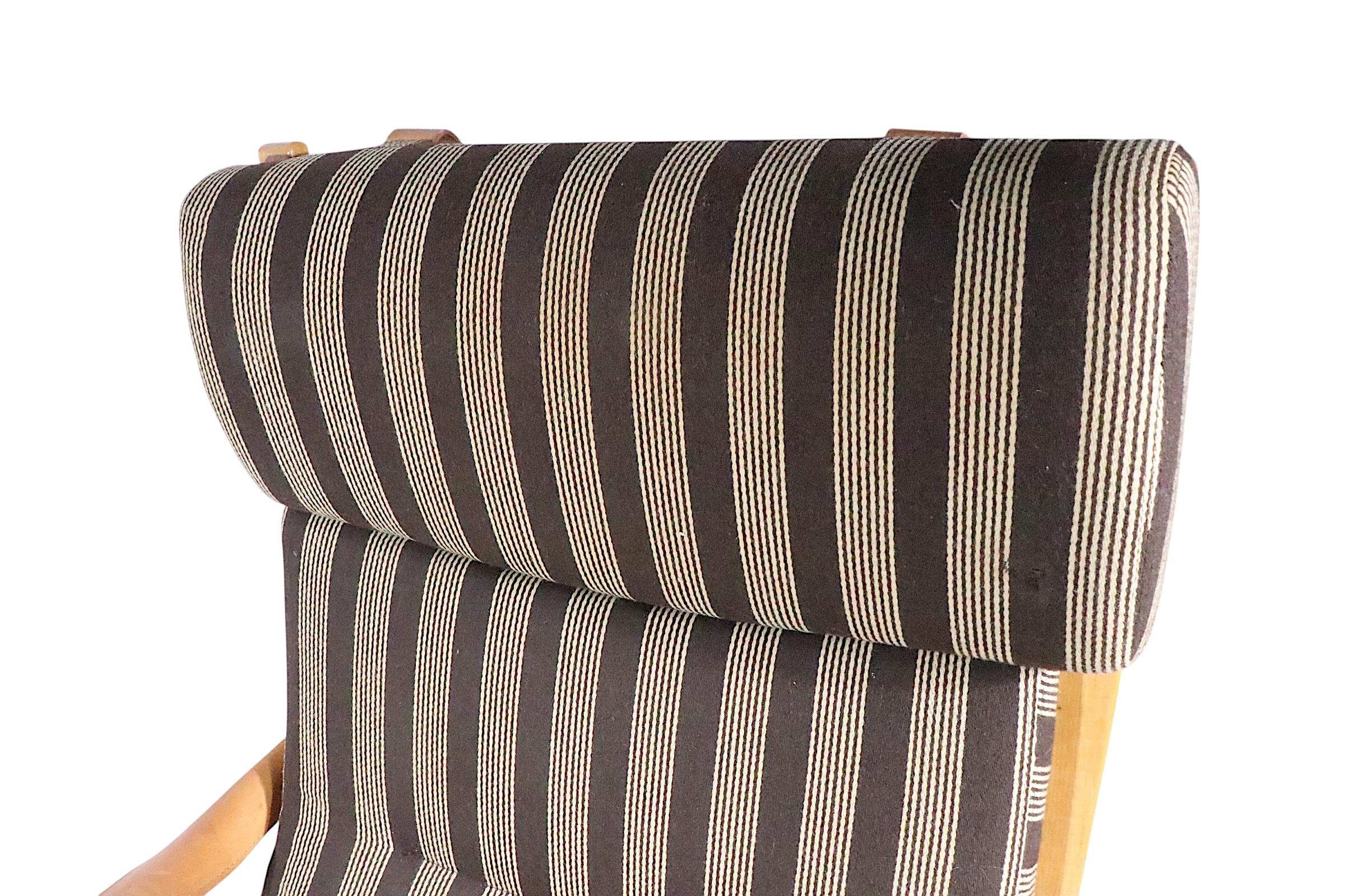 Pr. Mid Century Danish Modern Clipper Lounge Chairs by Soren Nissen & Ebbe Gehl For Sale 2