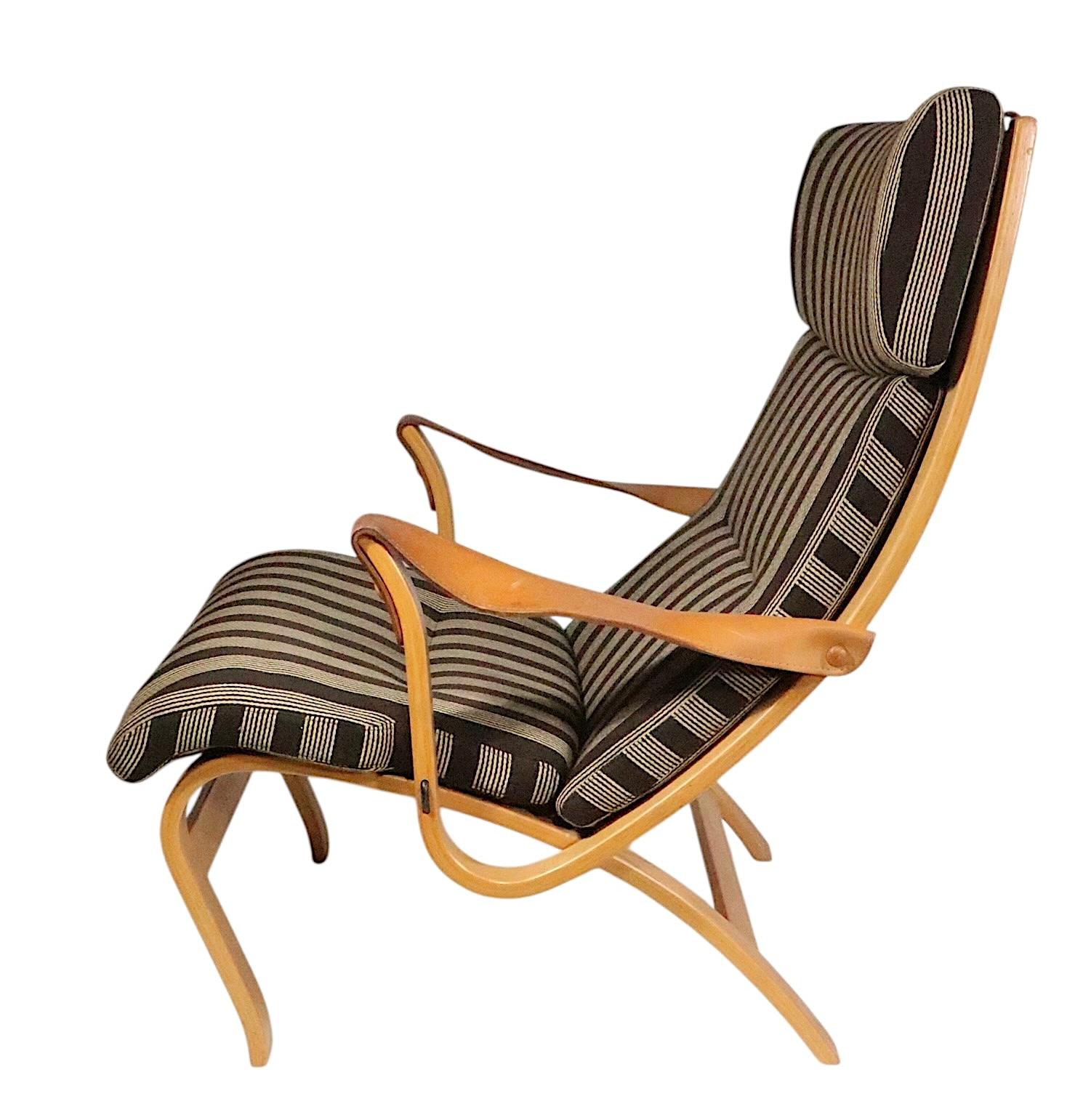 Pr. Mid Century Danish Modern Clipper Lounge Chairs by Soren Nissen & Ebbe Gehl For Sale 3