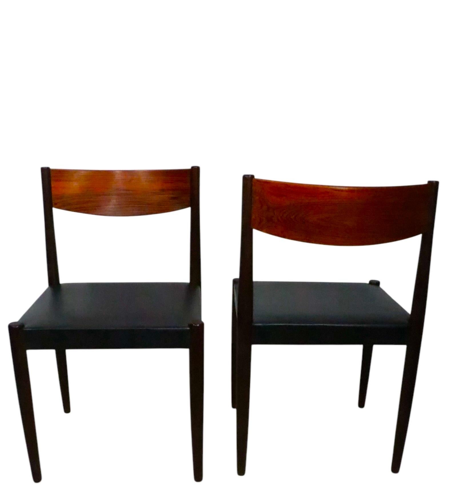 Pr. Dänische moderne Esszimmerstühle aus der Mitte des Jahrhunderts, att. an Poul Volther für  Fremde Rojle im Angebot 8