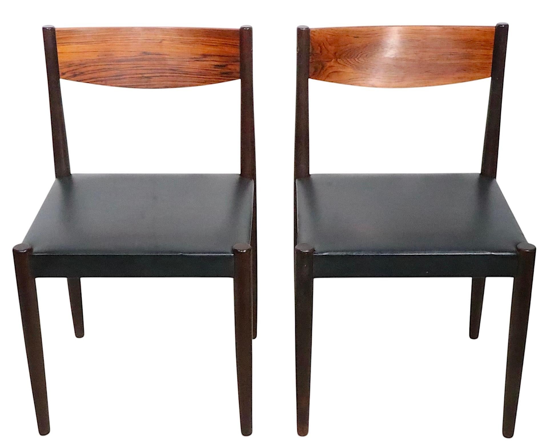 Pr. Dänische moderne Esszimmerstühle aus der Mitte des Jahrhunderts, att. an Poul Volther für  Fremde Rojle im Angebot 13