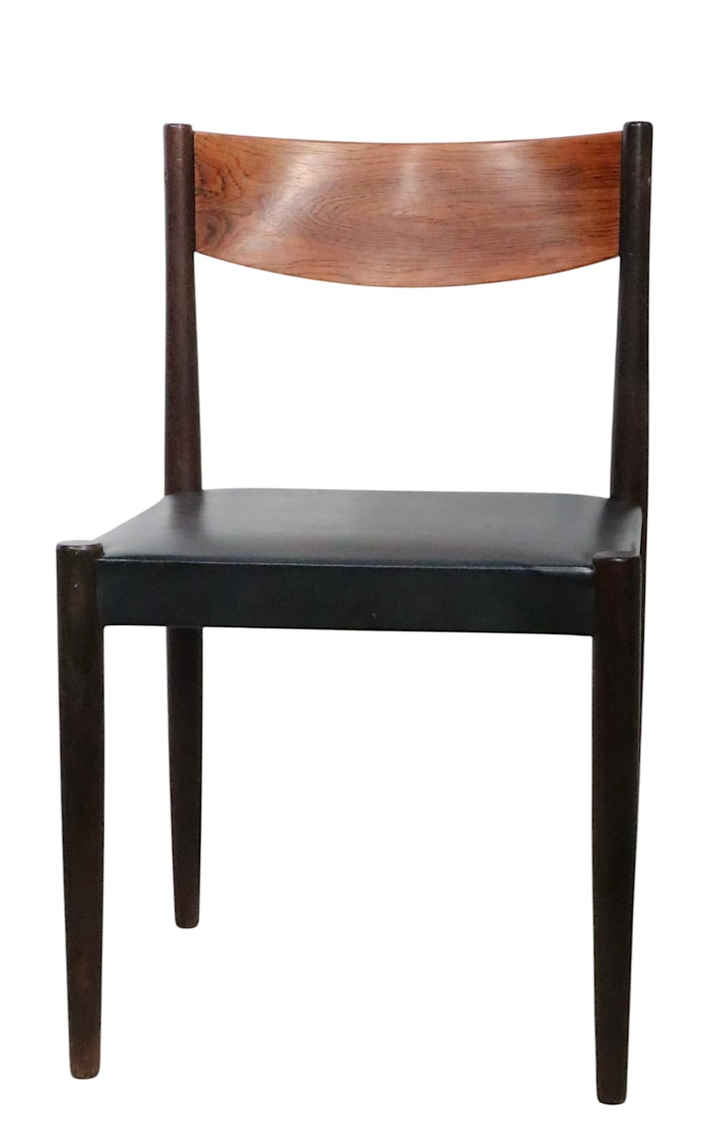 Pr. Dänische moderne Esszimmerstühle aus der Mitte des Jahrhunderts, att. an Poul Volther für  Fremde Rojle (20. Jahrhundert) im Angebot