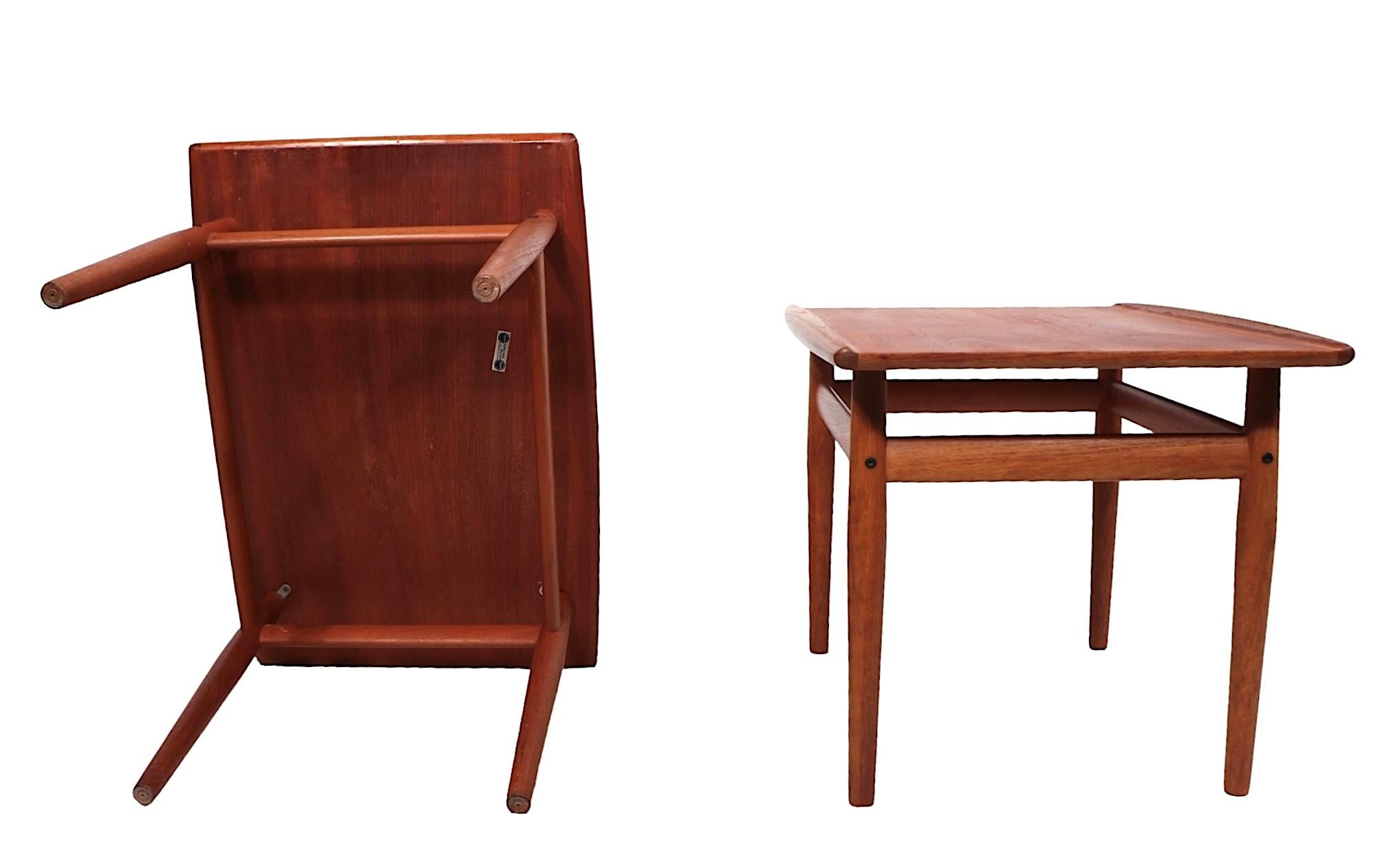 Pr. Tables d'appoint danoises modernes du milieu du siècle dernier par Grete Jalk pour Glostrup Mobelfabrik en vente 12