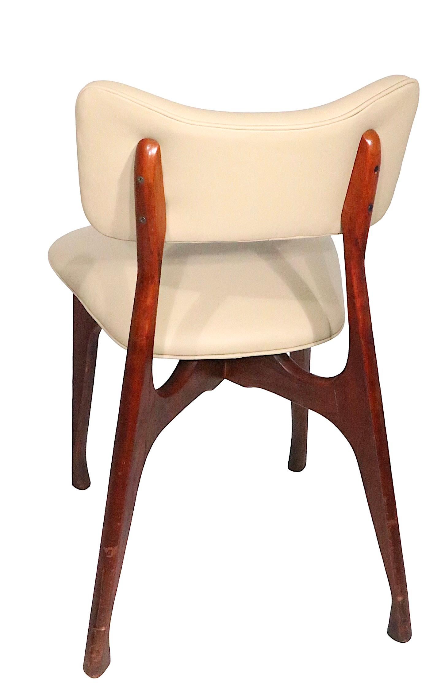 Pr. Midcentury Dining Side Chairs Att. to Ico Parisi, circa 1950s For Sale 7