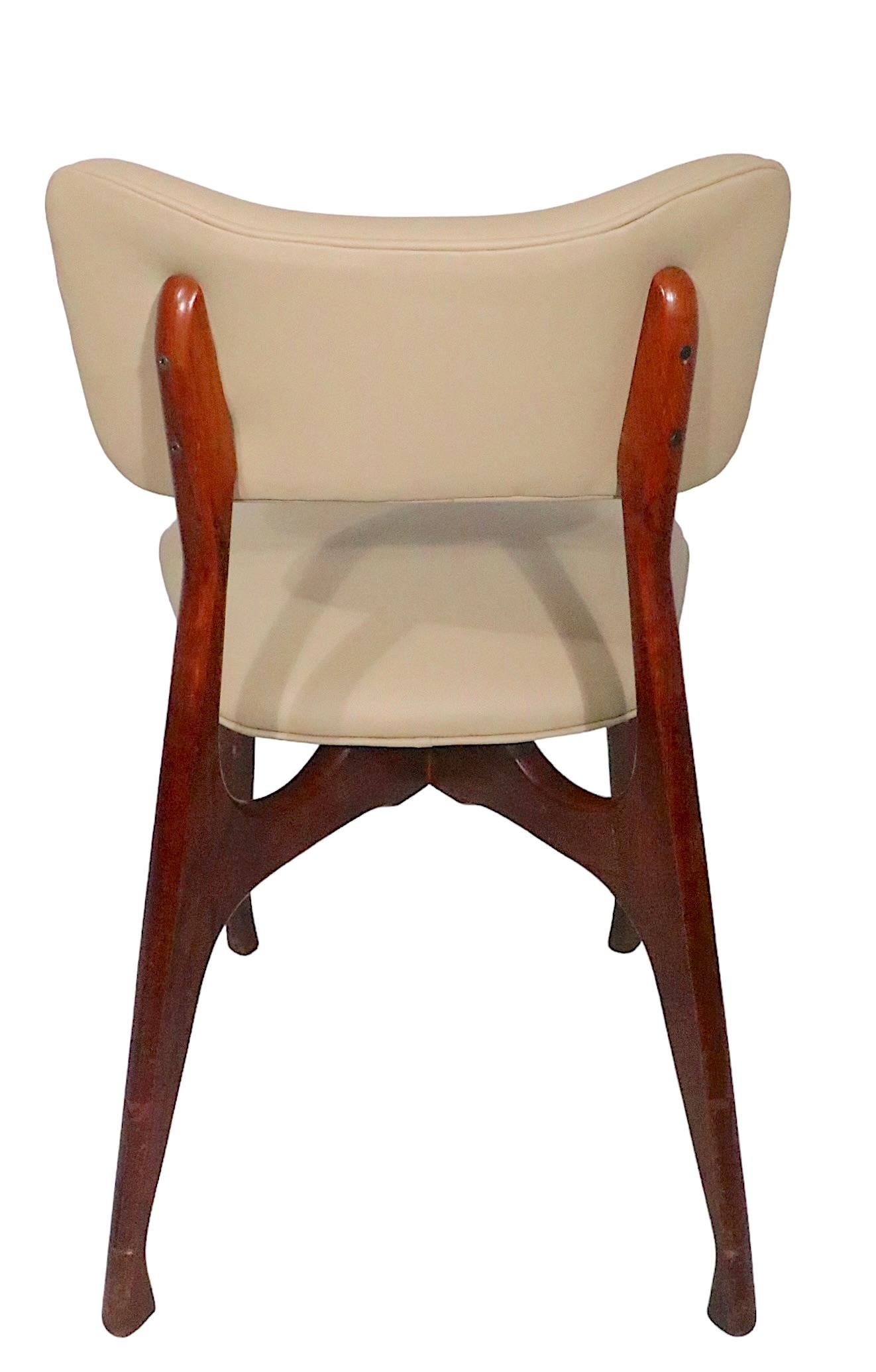 Pr. Midcentury Dining Side Chairs Att. to Ico Parisi, circa 1950s For Sale 9