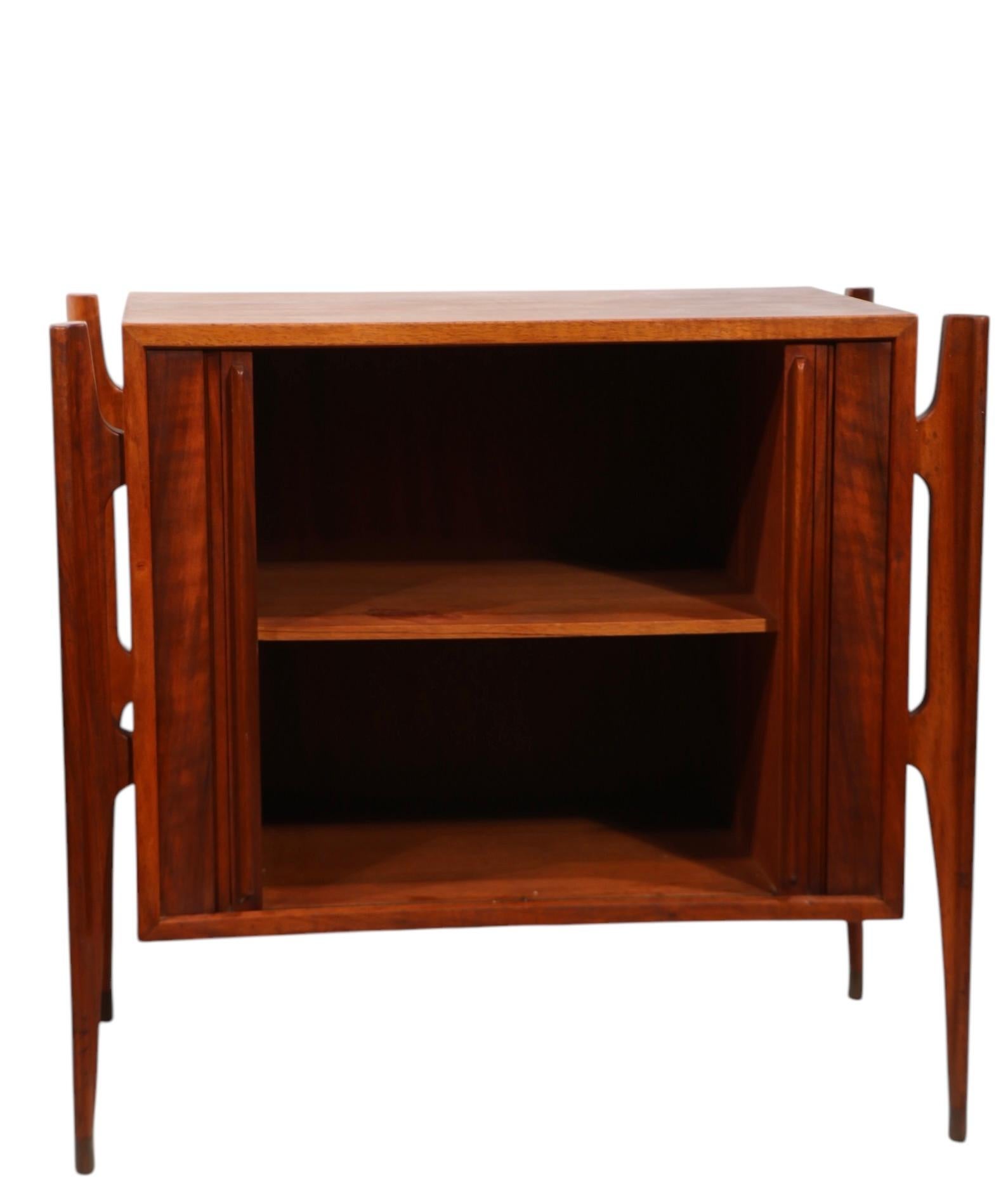 Pr. Mid Century Exoskeleton  Night Tables made in Sweden by William Hinn  1950's For Sale 12