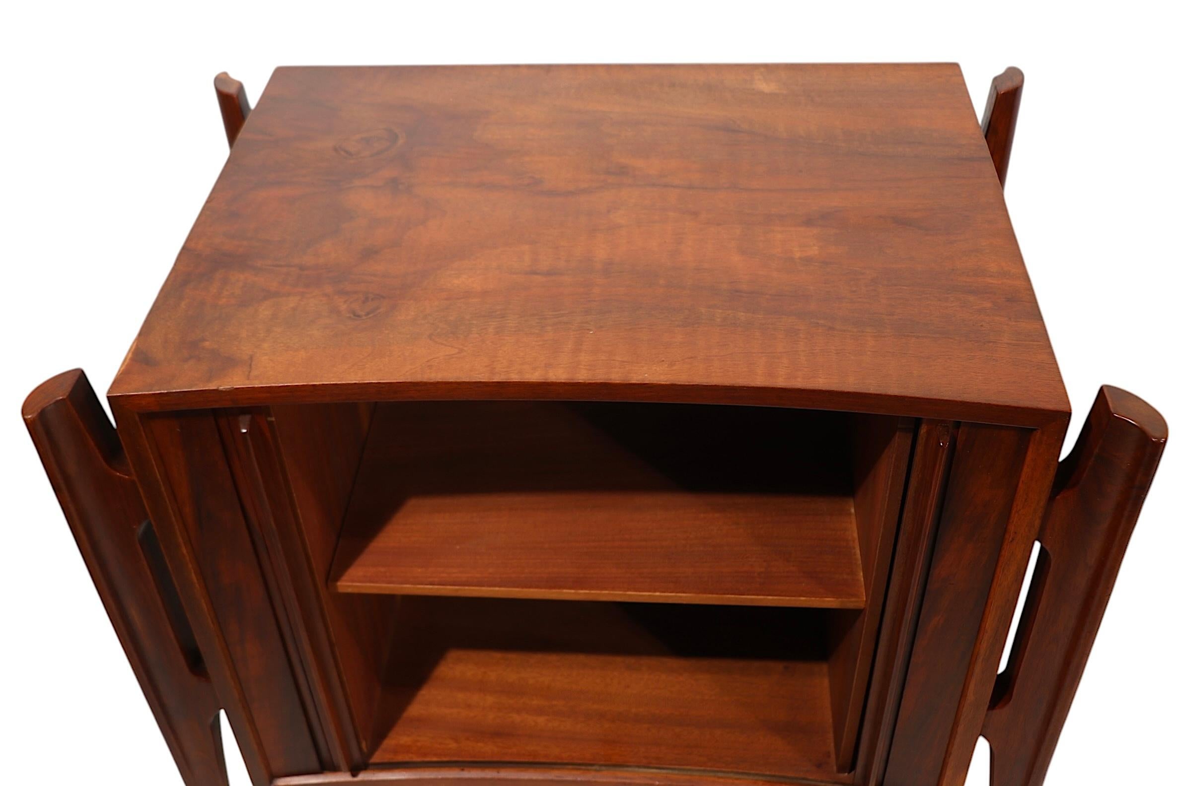 Pr. Mid Century Exoskeleton  Night Tables made in Sweden by William Hinn  1950's For Sale 1