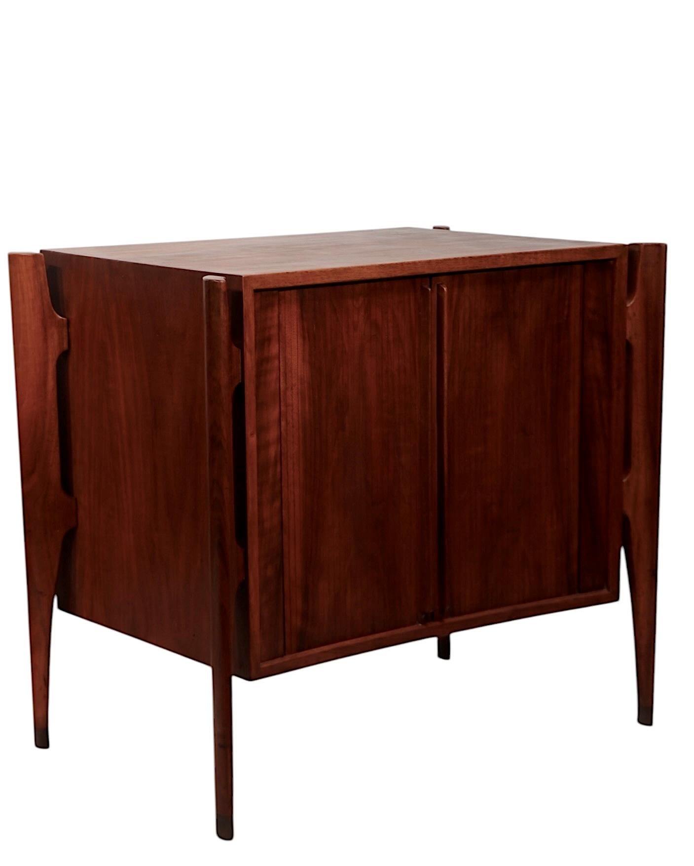 Pr. Mid Century Exoskeleton  Night Tables made in Sweden by William Hinn  1950's For Sale 2