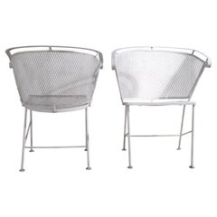 Pr. Mid Century Garden Patio Poolside Lounge Chairs Att. to Woodard