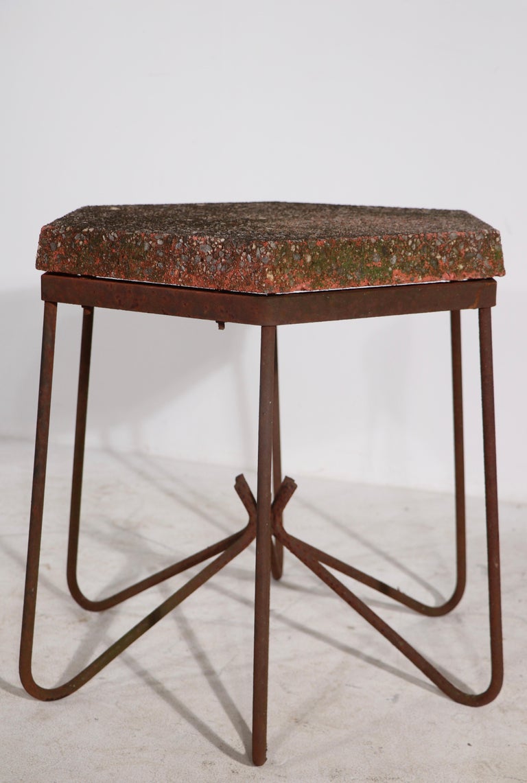 Pr. Mid-Century Garden Tables by O'dell After Royere  For Sale 3