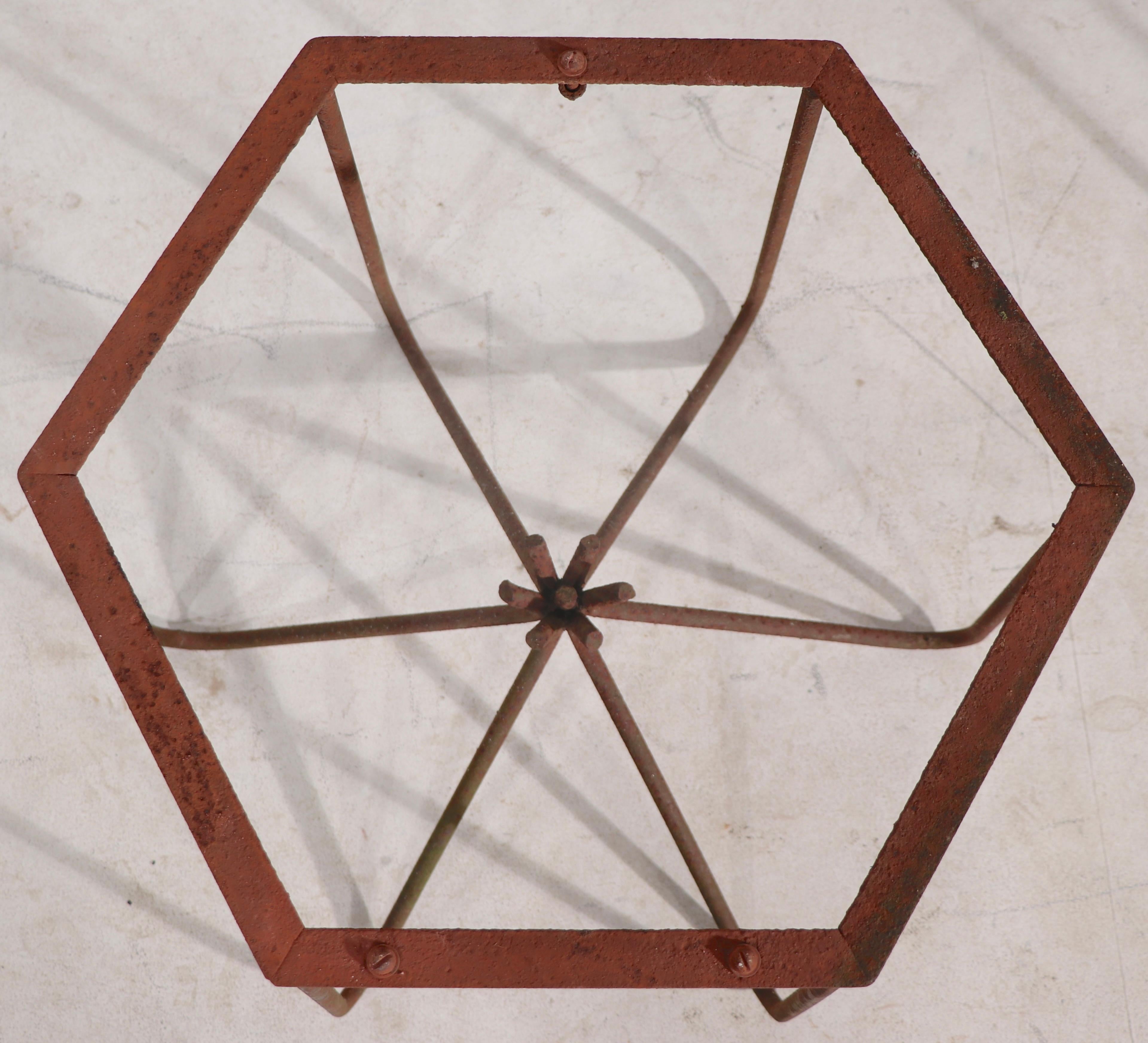 Pr. Mid-Century Garden Tables by O'dell After Royere 5