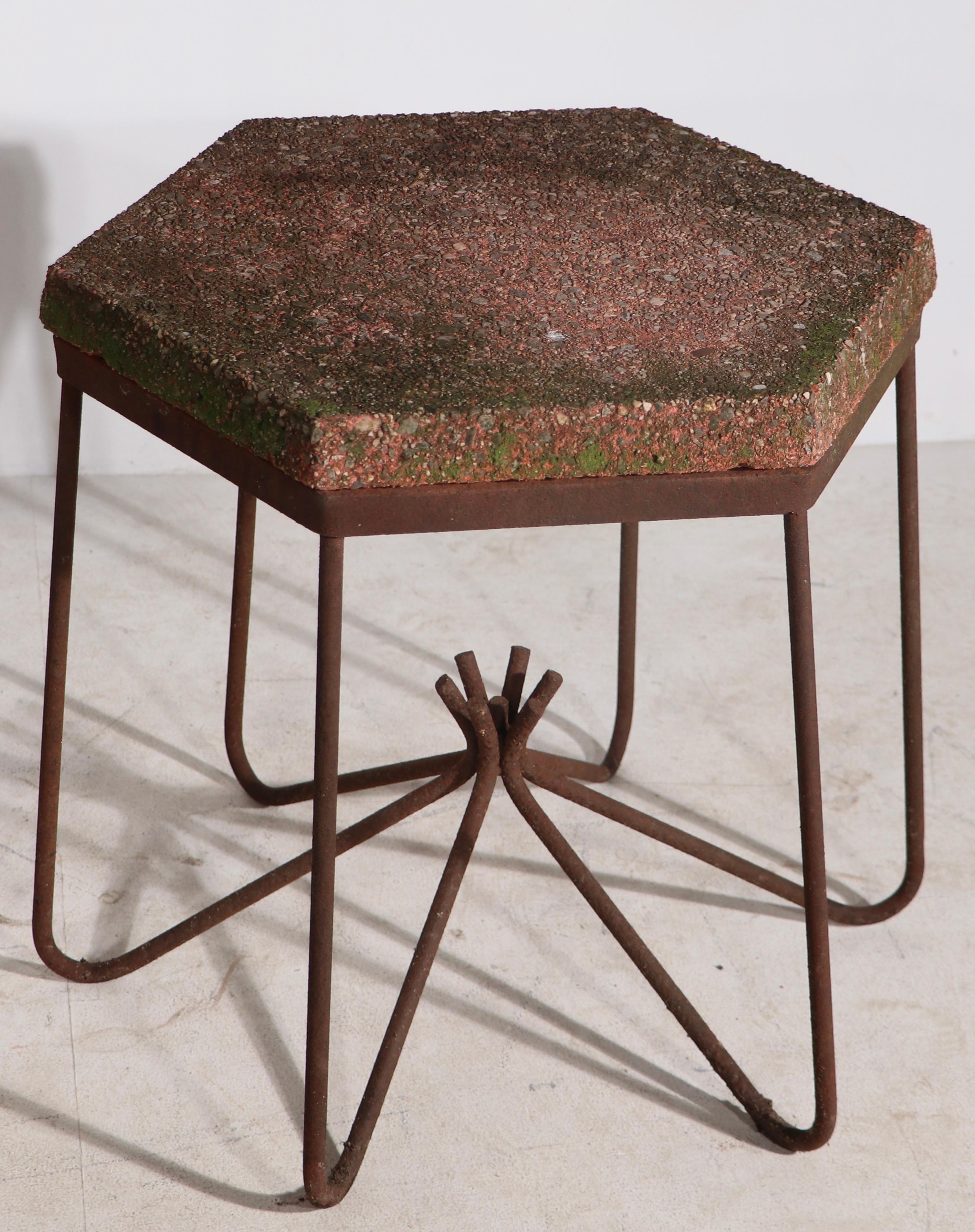 Pr. Mid-Century Garden Tables by O'dell After Royere In Fair Condition In New York, NY