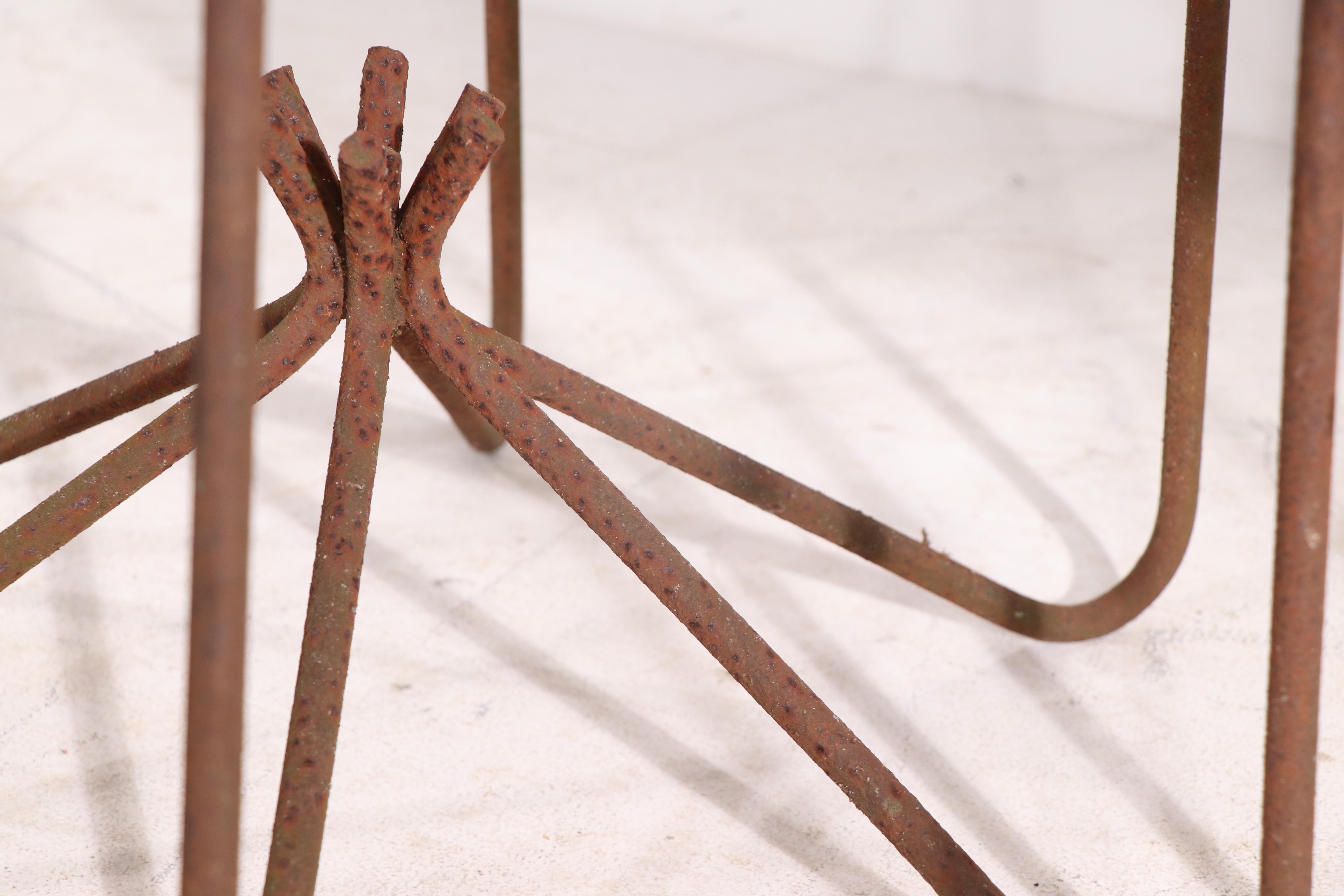 Pr. Mid-Century Garden Tables by O'dell After Royere 1