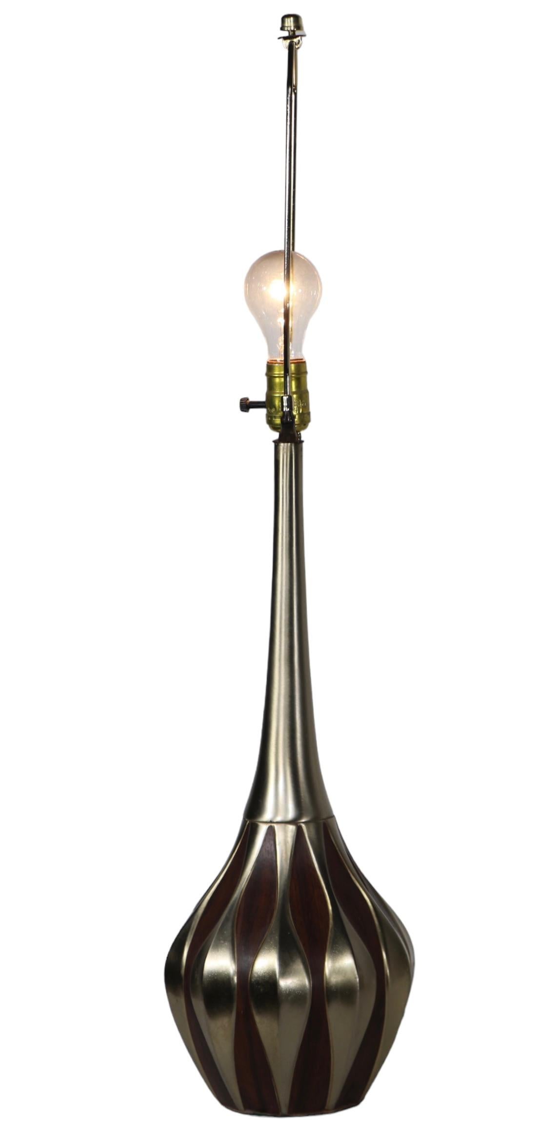Pr. Mid Century Genie Table Lamps by Laurel c 1960's  For Sale 2