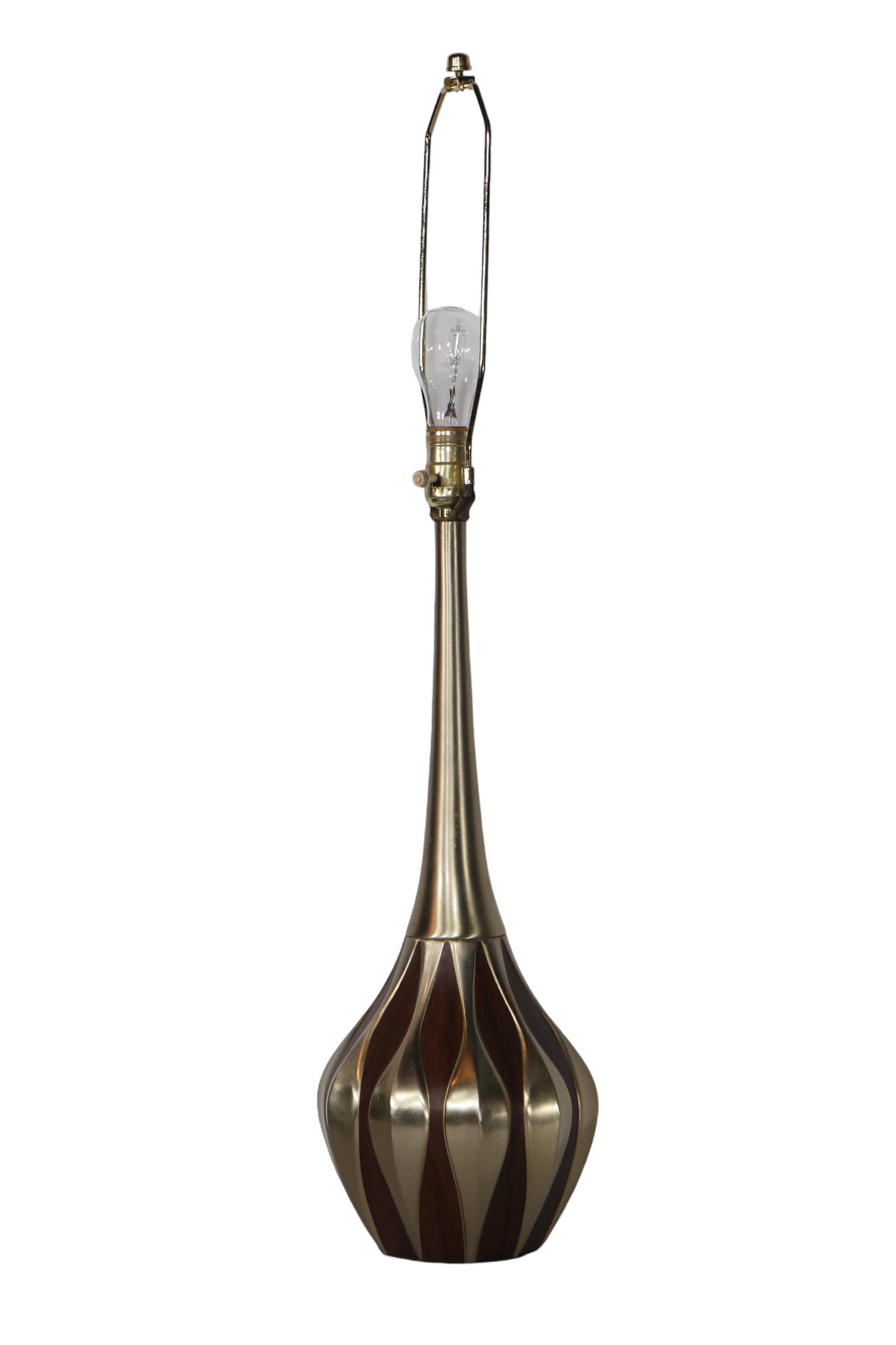 Pr. Mid Century Genie Table Lamps by Laurel c 1960's  For Sale 5
