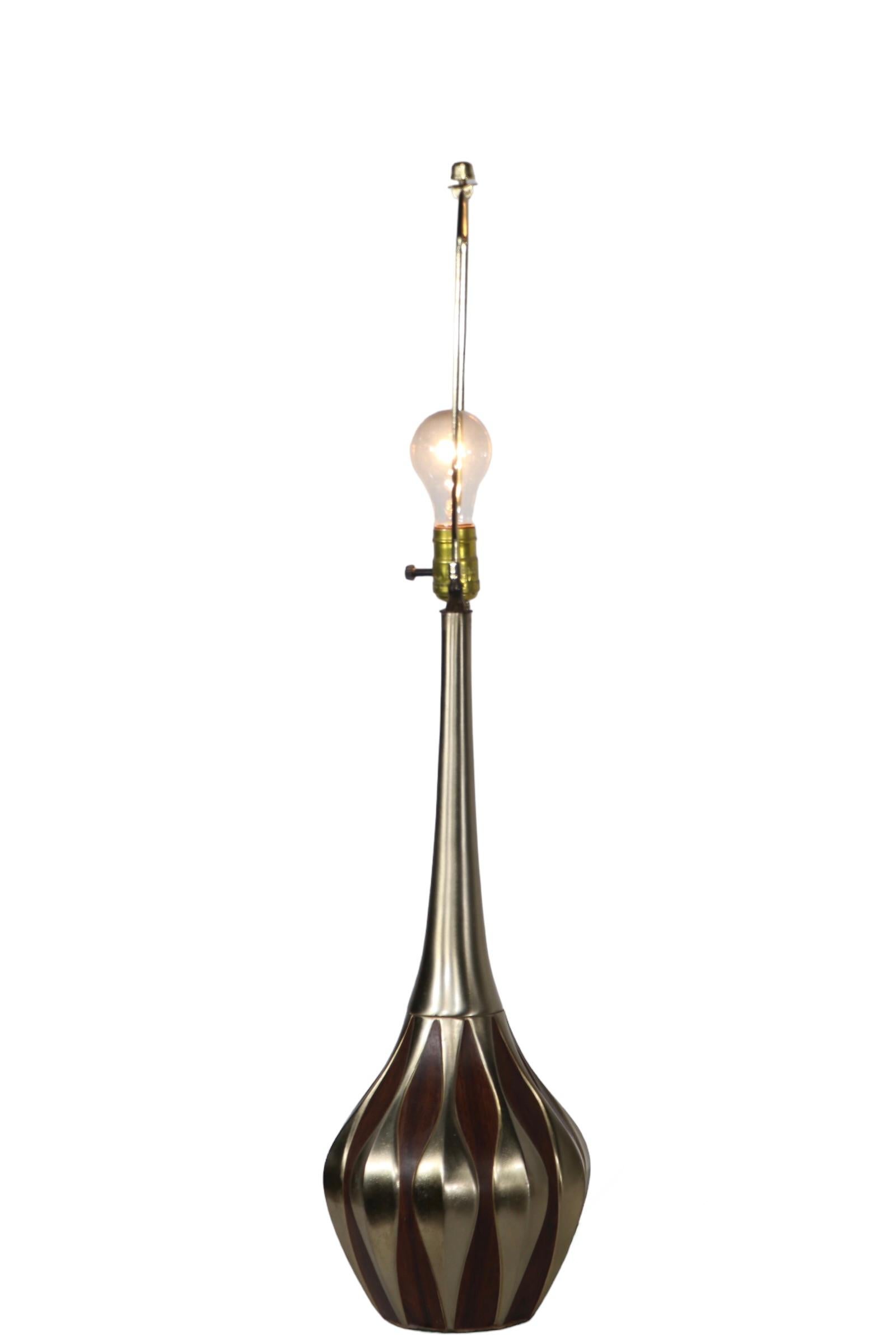 Pr. Mid Century Genie Table Lamps by Laurel c 1960's  For Sale 7