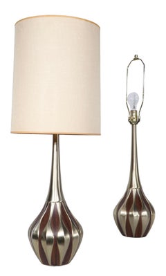 Pr. Mid Century Genie Table Lamps by Laurel c 1960's