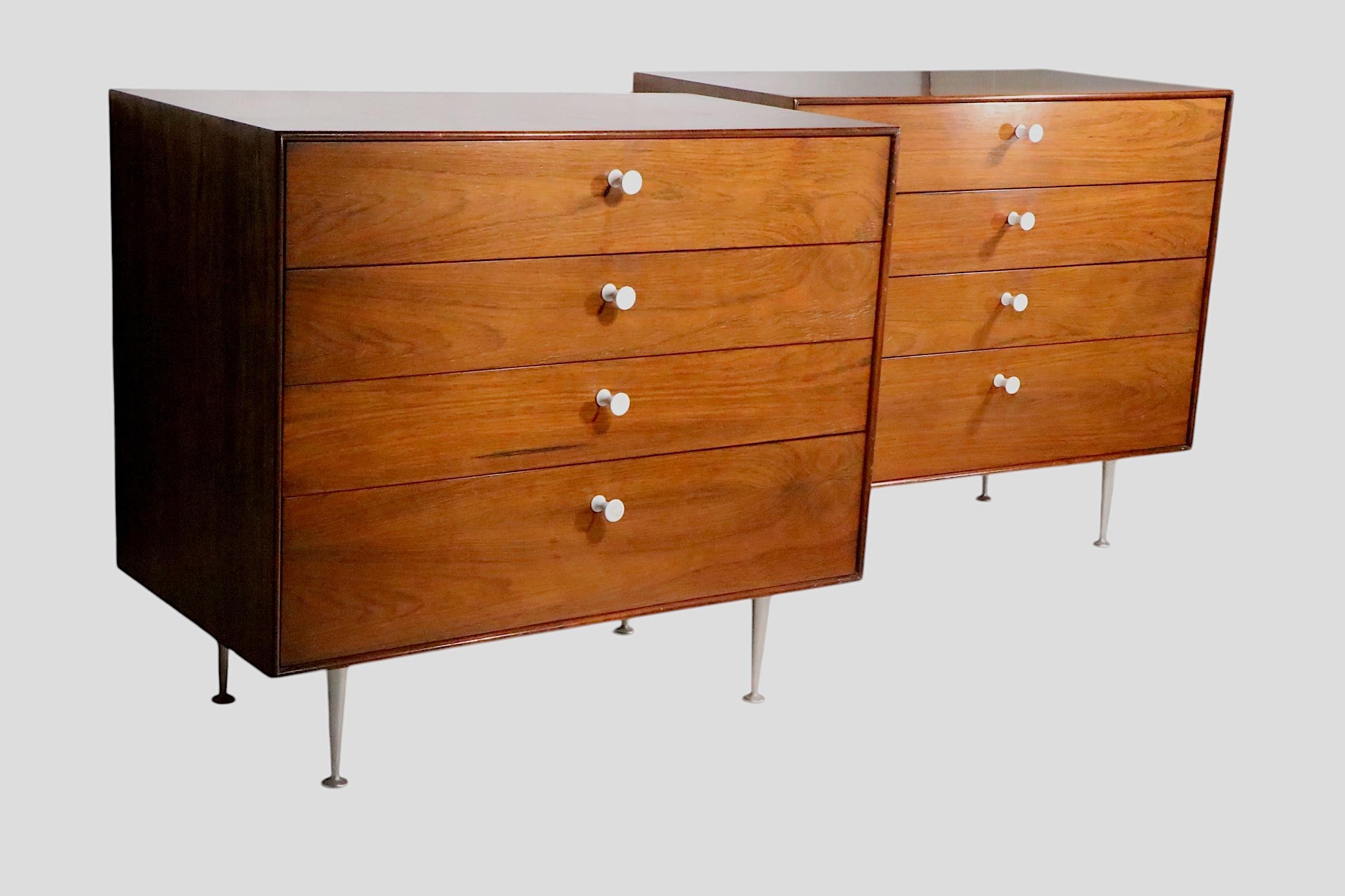 Pr. Bachelors-Kommoden aus Rosenholz mit dünner Kante, George Nelson Herman Miller, Mid-Century im Angebot 10