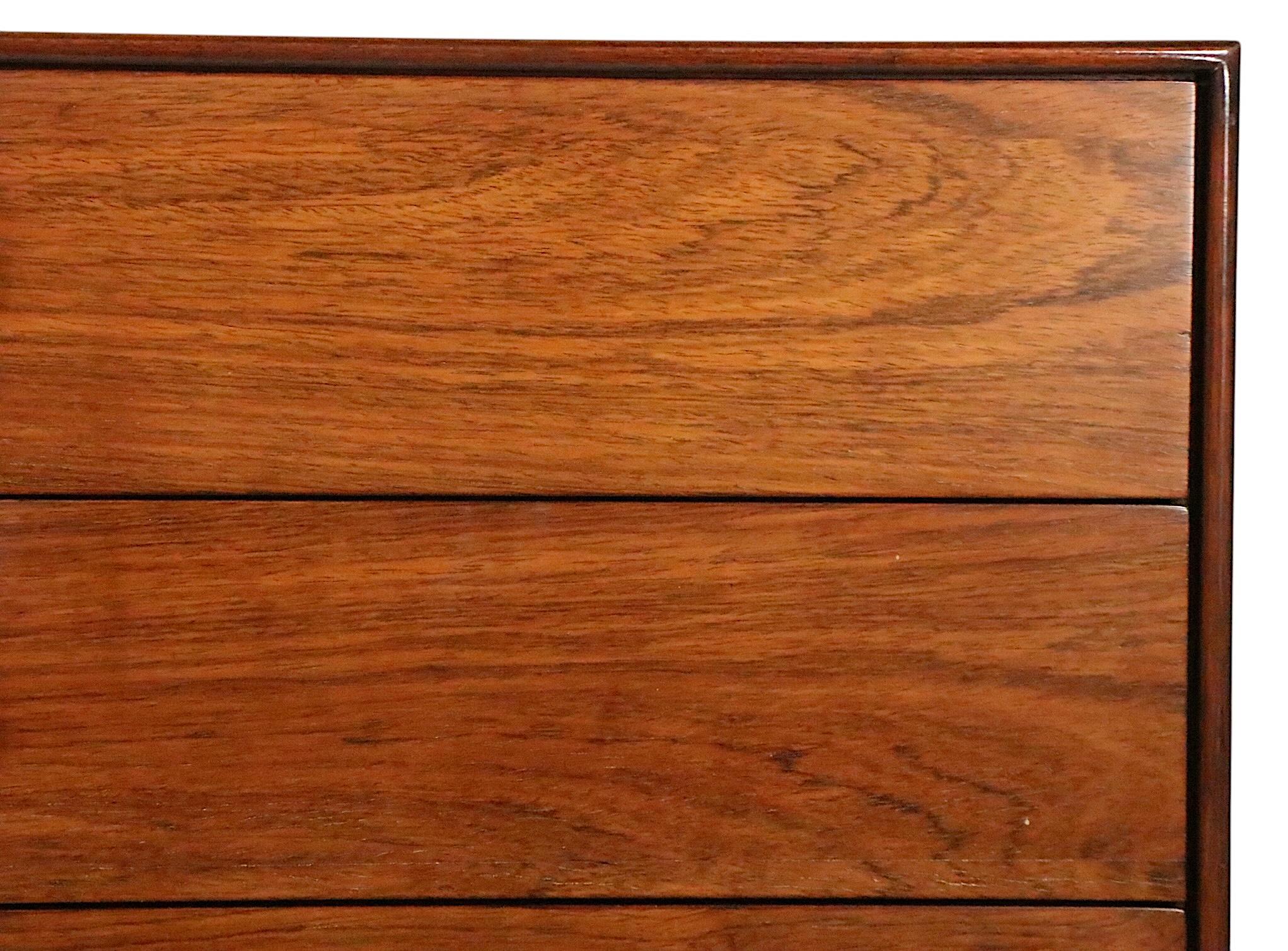 Pr. Bachelors-Kommoden aus Rosenholz mit dünner Kante, George Nelson Herman Miller, Mid-Century (Moderne der Mitte des Jahrhunderts) im Angebot