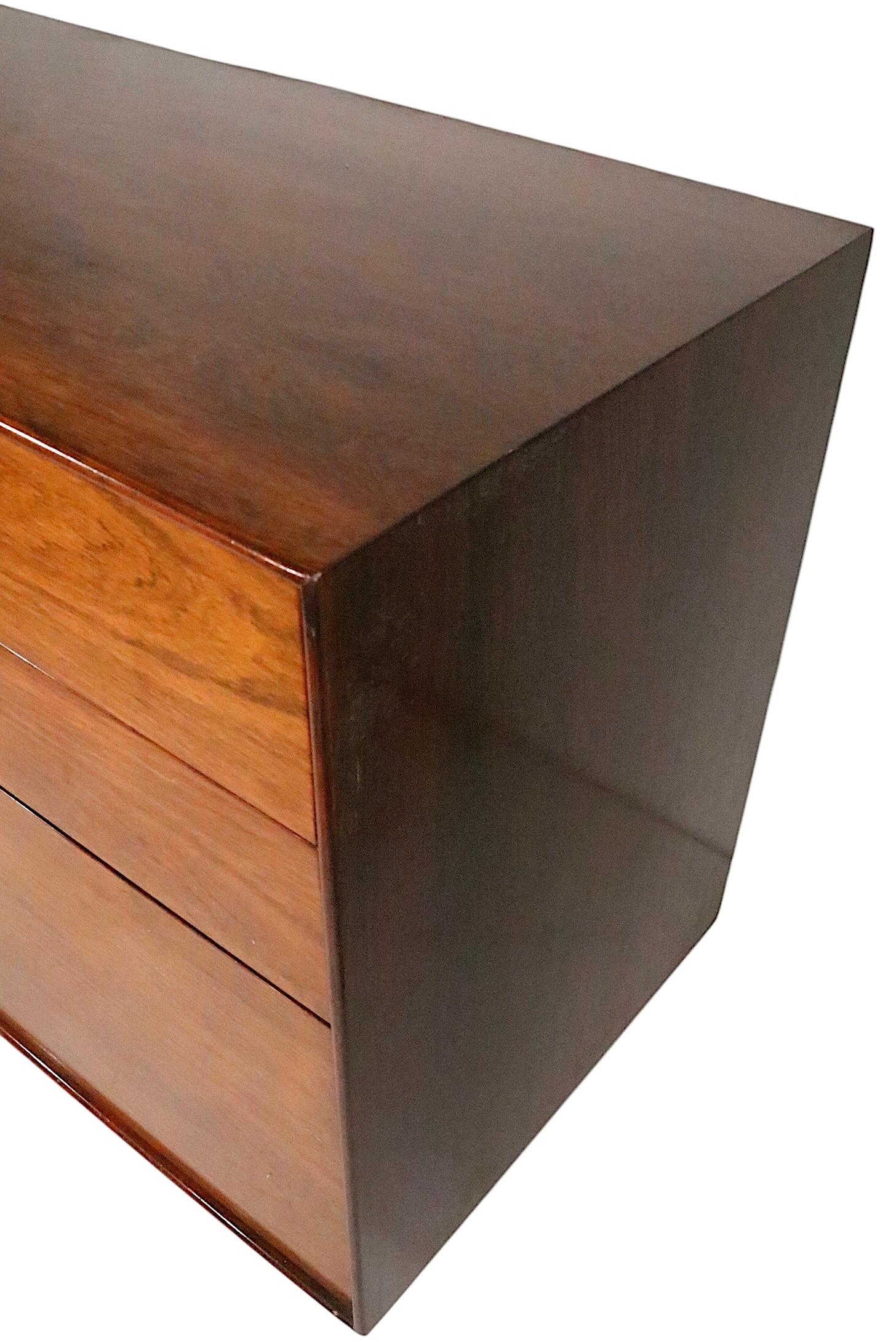 Pr. Bachelors-Kommoden aus Rosenholz mit dünner Kante, George Nelson Herman Miller, Mid-Century (20. Jahrhundert) im Angebot