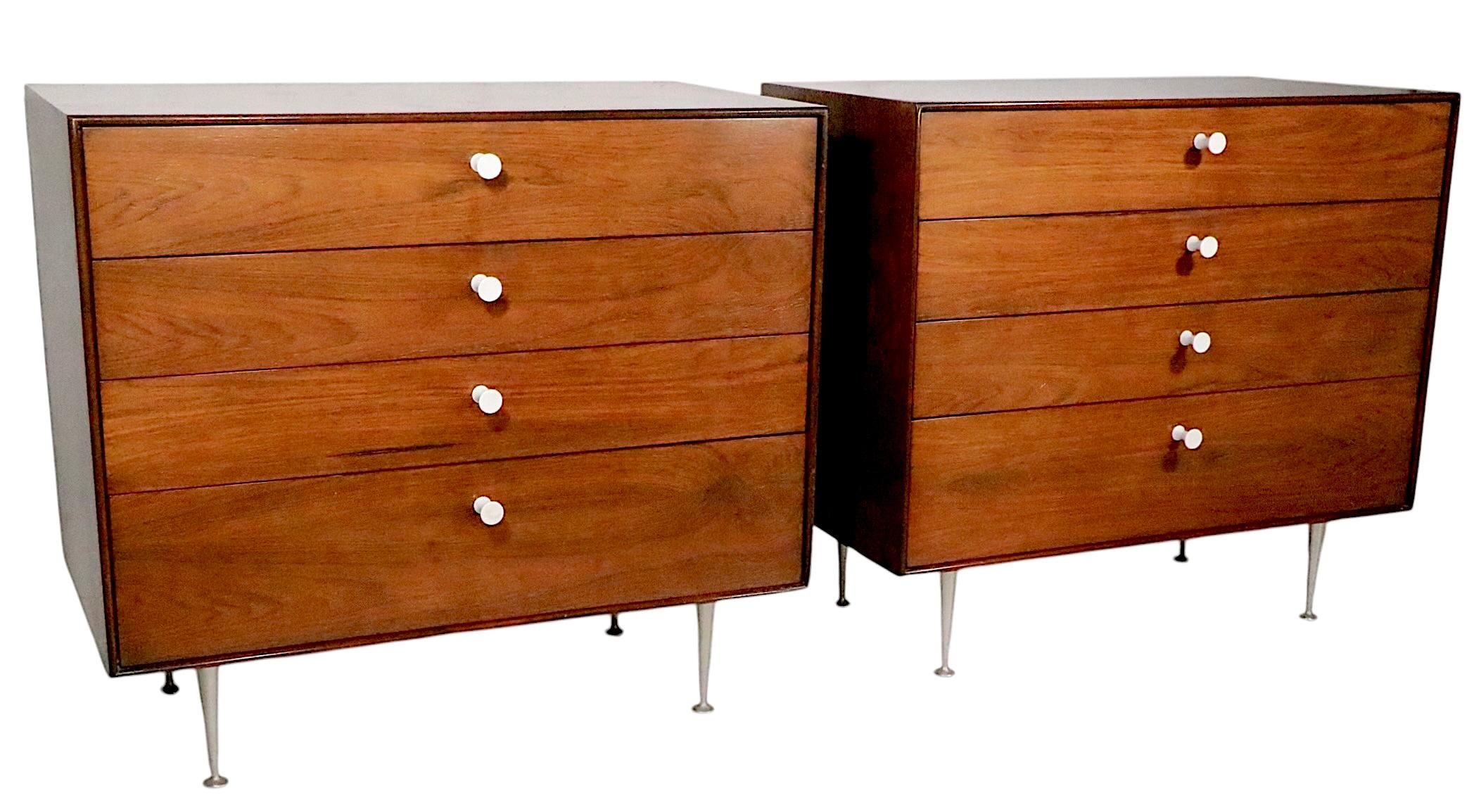 Pr. Bachelors-Kommoden aus Rosenholz mit dünner Kante, George Nelson Herman Miller, Mid-Century im Angebot 1