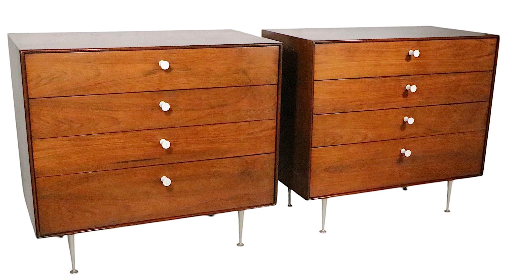 Pr. Bachelors-Kommoden aus Rosenholz mit dünner Kante, George Nelson Herman Miller, Mid-Century im Angebot 2