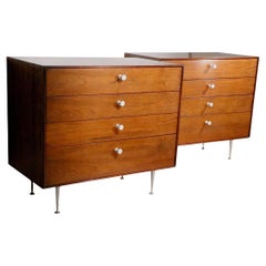 Pr. Mid Century George Nelson Herman Miller Rosewood Thin Edge Bachelors Chests