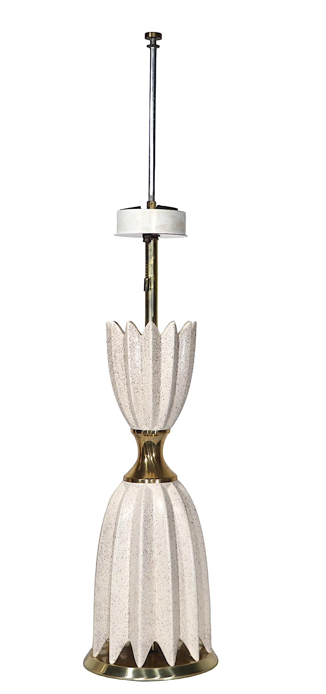 Pr Mid Century Hollywood Regency Table Lamps by Gerald Thurston for Lightolier  For Sale 13