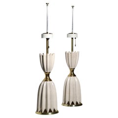Vintage Pr Mid Century Hollywood Regency Table Lamps by Gerald Thurston for Lightolier 