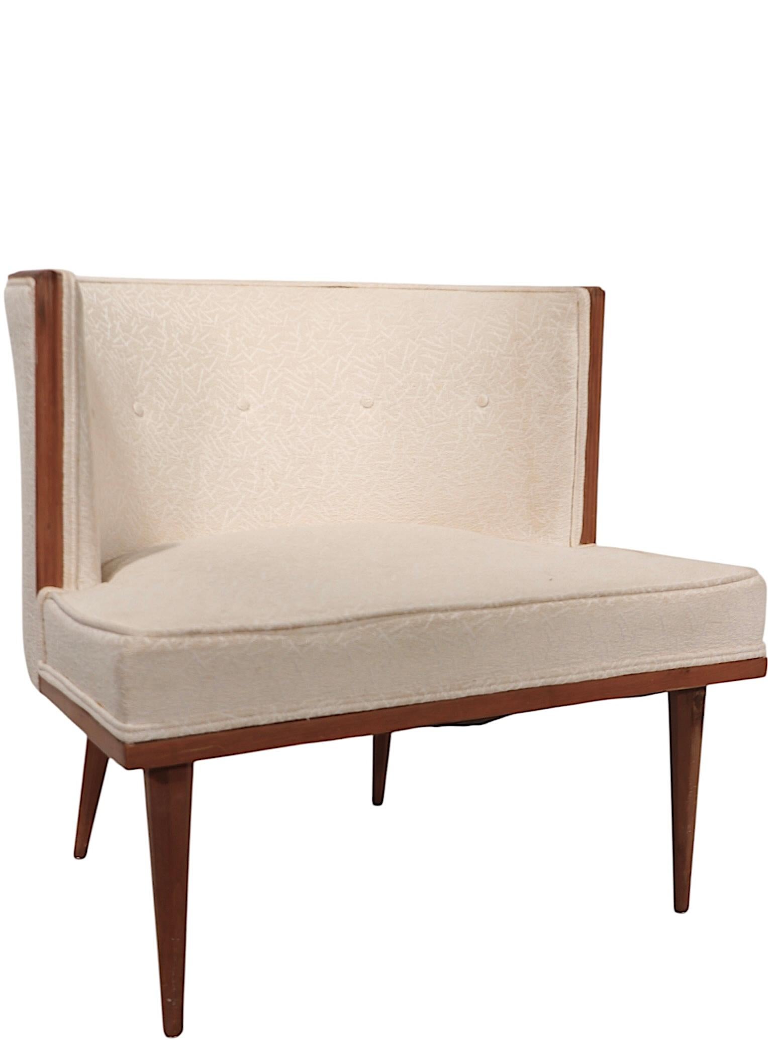 Pr. Mid Century Hollywood Regency Tub Chairs possibly Laverne Robsjohn Gibbings For Sale 12